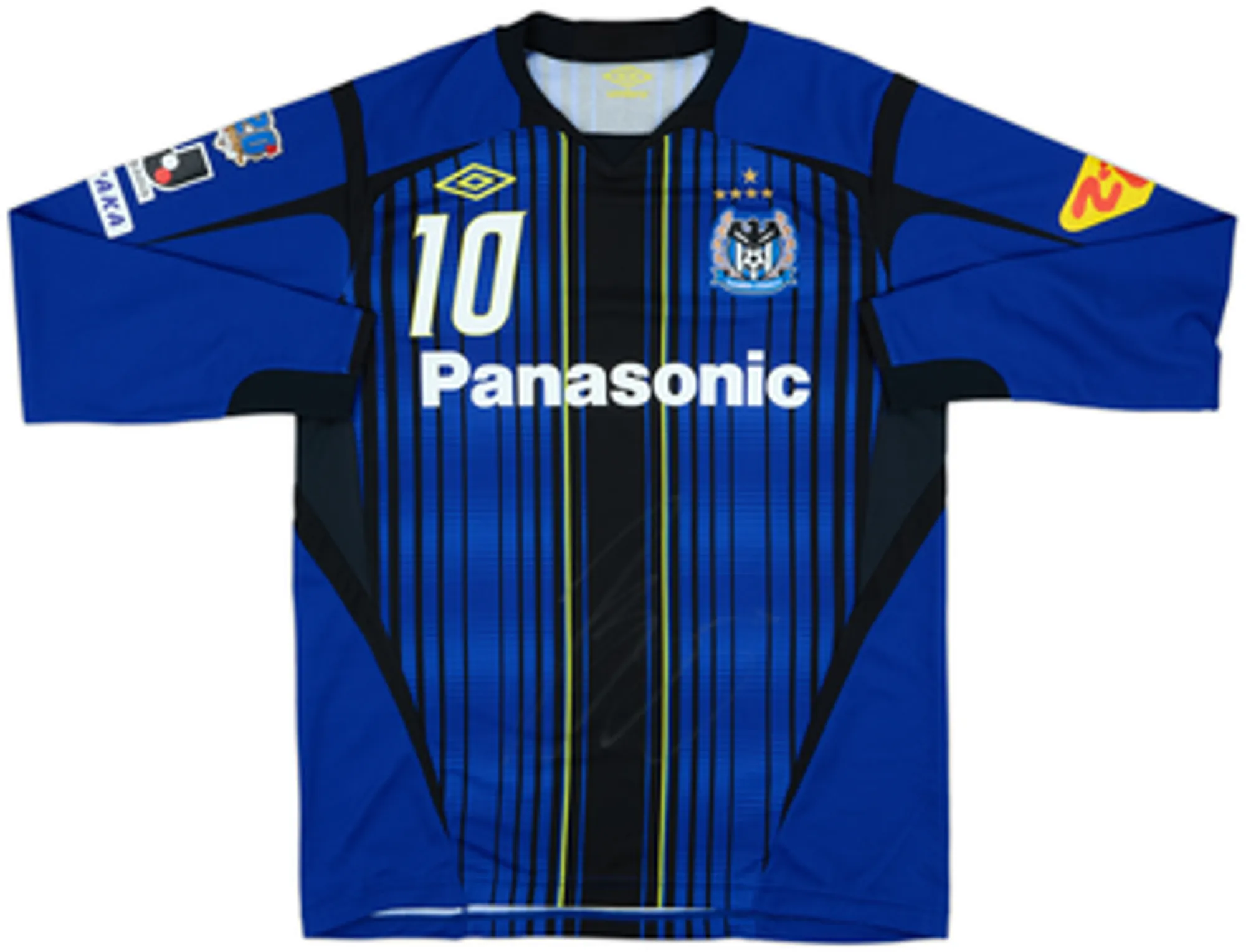 2011-12 Gamba Osaka Home L/S Shirt Futagawa #10 - 6/10 - (M/L)