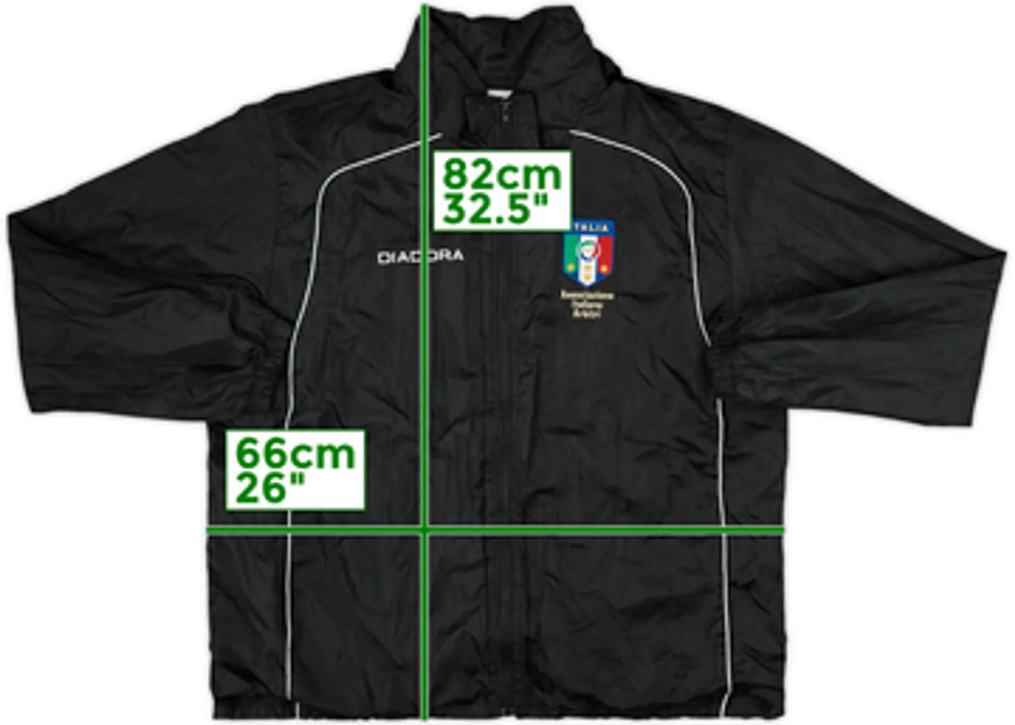 2000s Italy Diadora Referee Track Jacket - 8/10 - (XL)