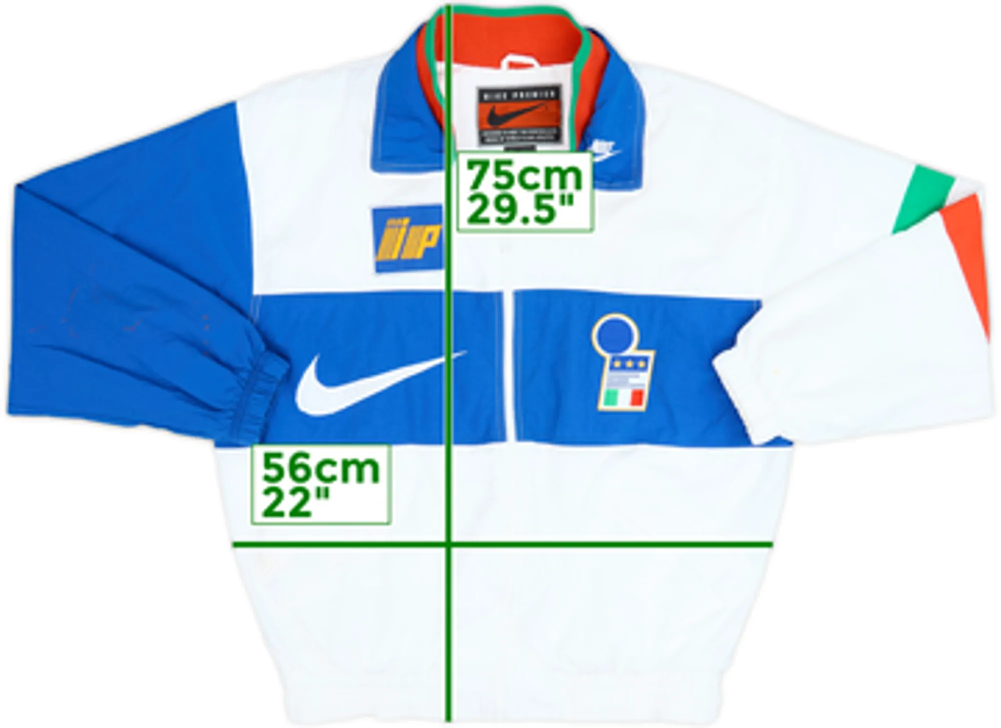 1996-98 Italy Nike Track Jacket - 8/10 - (M)