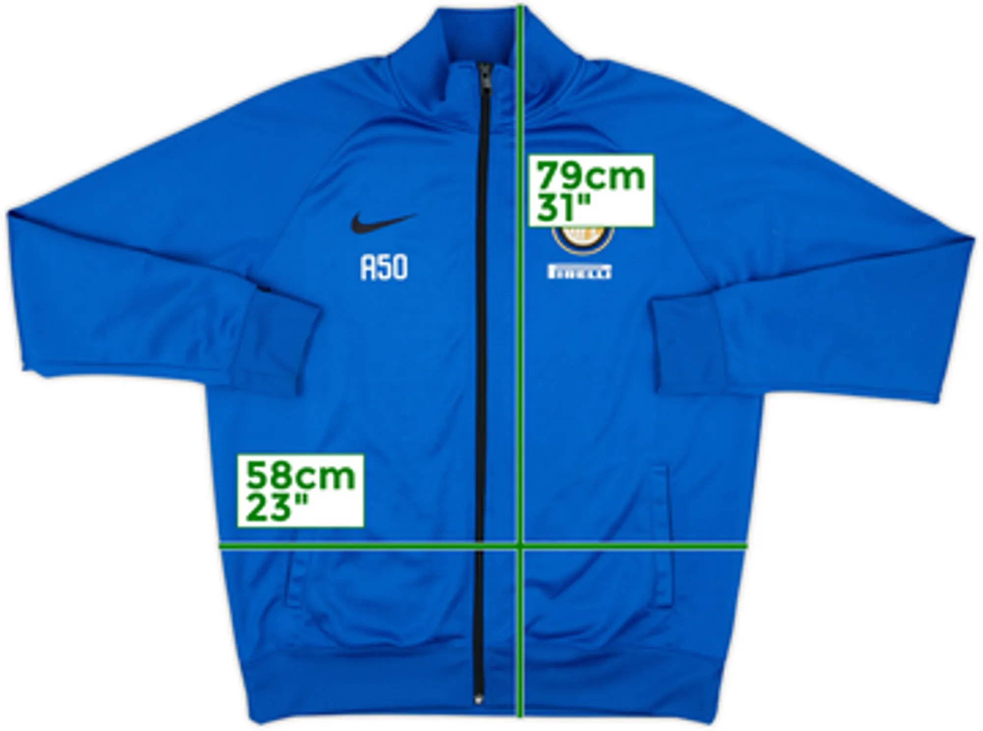 2017-18 Inter Milan Nike Track Jacket A50 - 8/10 - (XL)