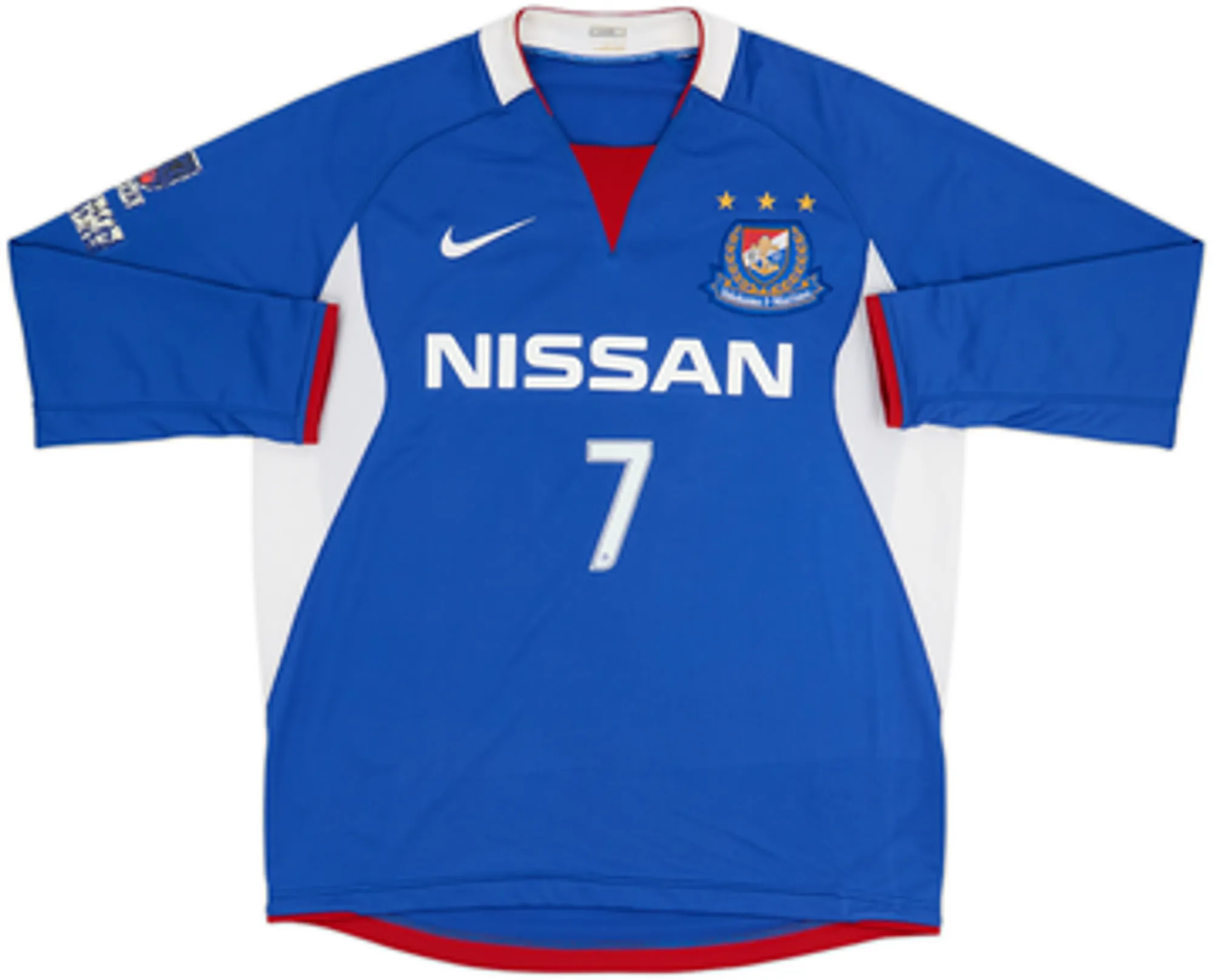2008-09 Yokohama Marinos Home L/S Shirt - 6/10 - (M)