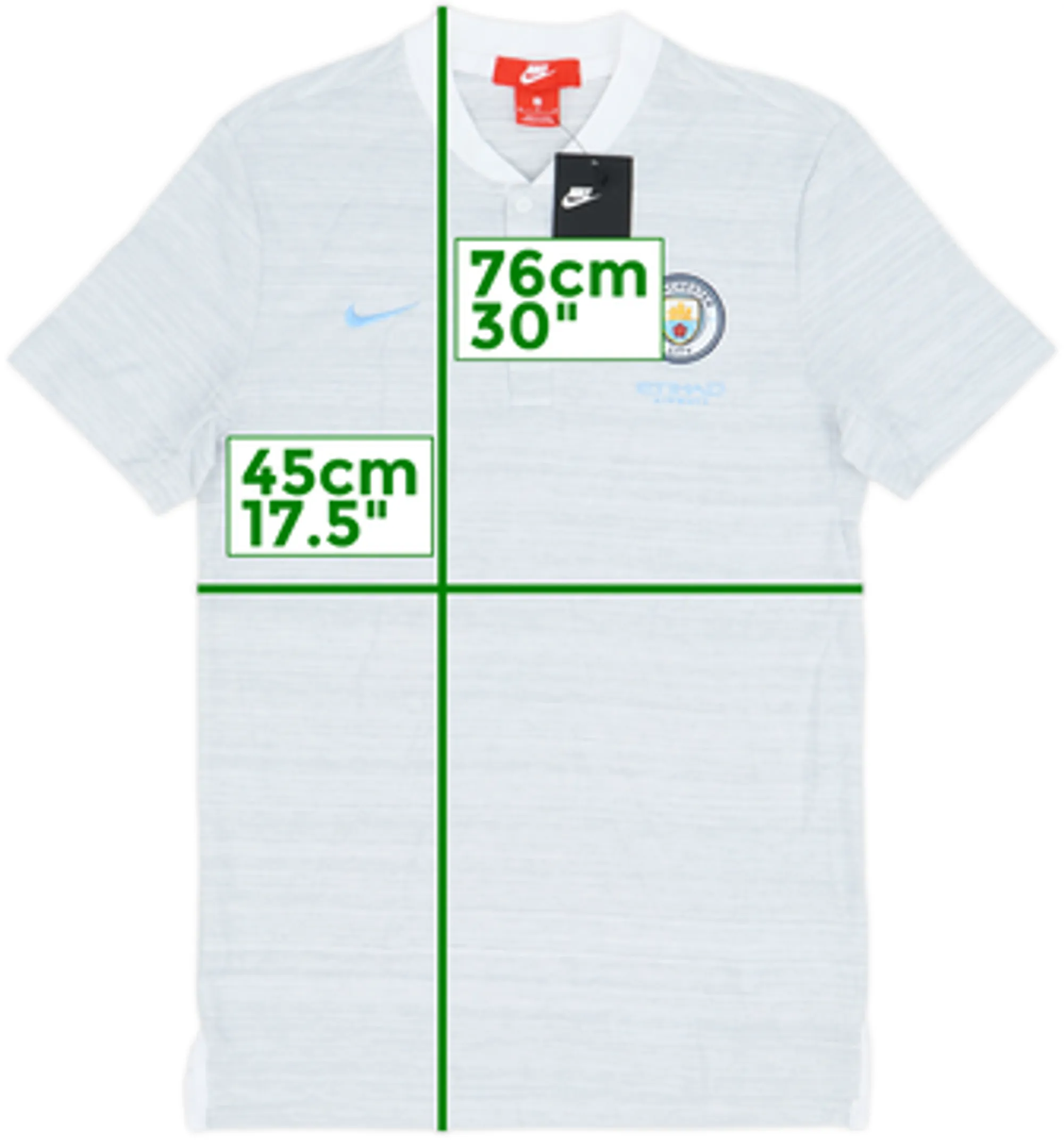 2018-19 Manchester City Nike Polo Shirt (M)