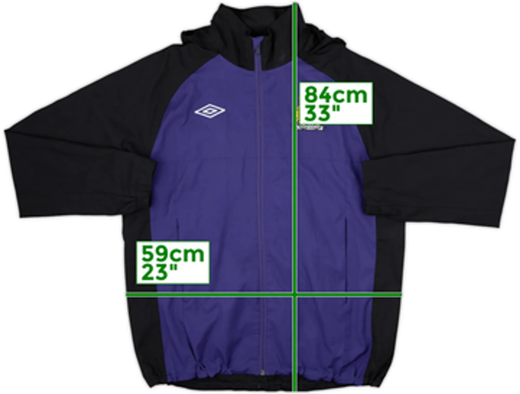 2012-13 Manchester City Umbro Hooded Track Jacket - 8/10 - (L)