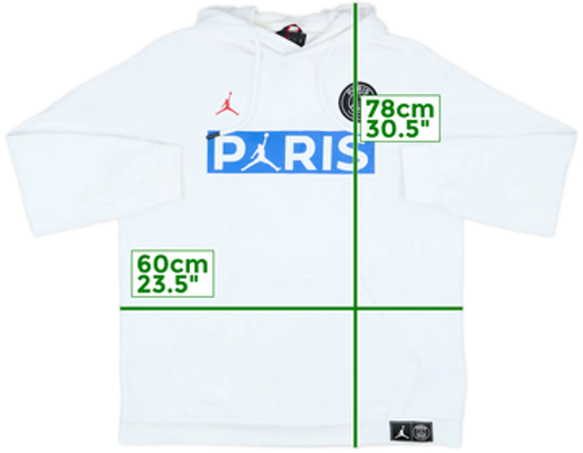 2020-21 Paris Saint-Germain Nike Hooded Sweat Top - 7/10 - (L)