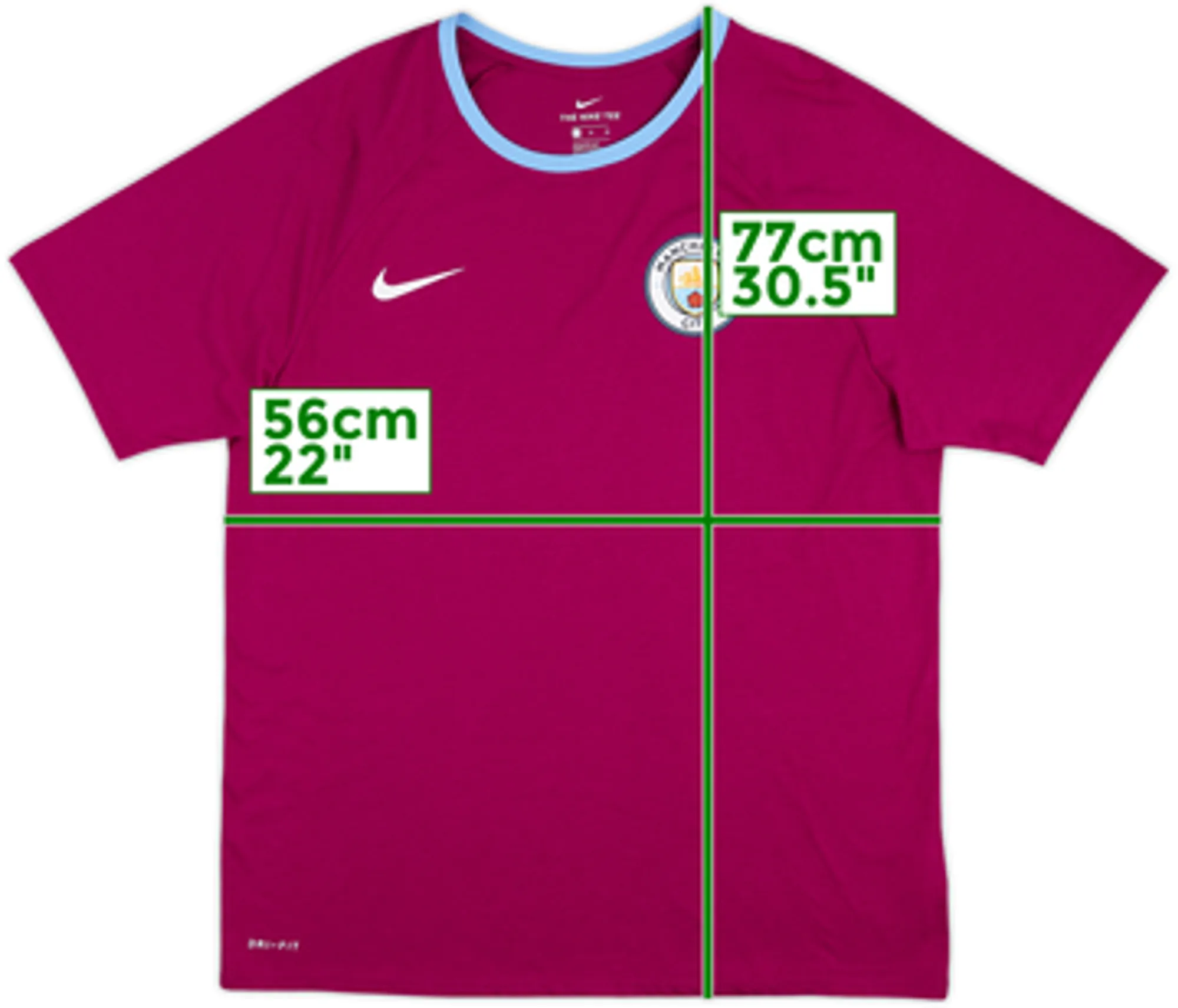 2017-18 Manchester City Nike Cotton Tee - 10/10 - (XL)