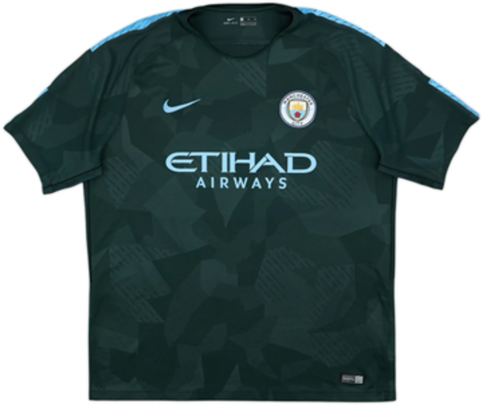 2017-18 Manchester City Third Shirt Kun Aguero #10 - 7/10 - (XL)