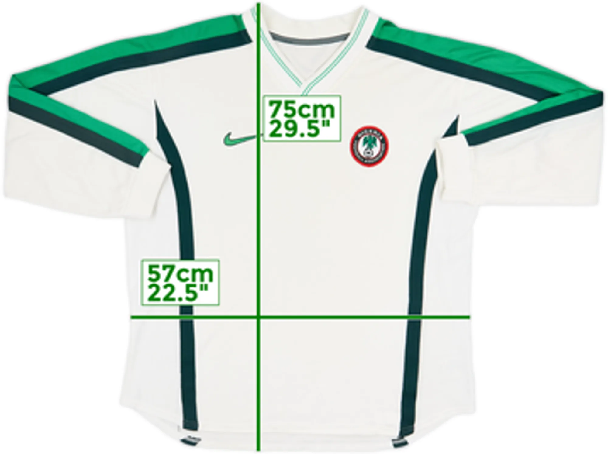 1998 Nigeria Player Issue Away L/S Shirt - 8/10 - (XL)