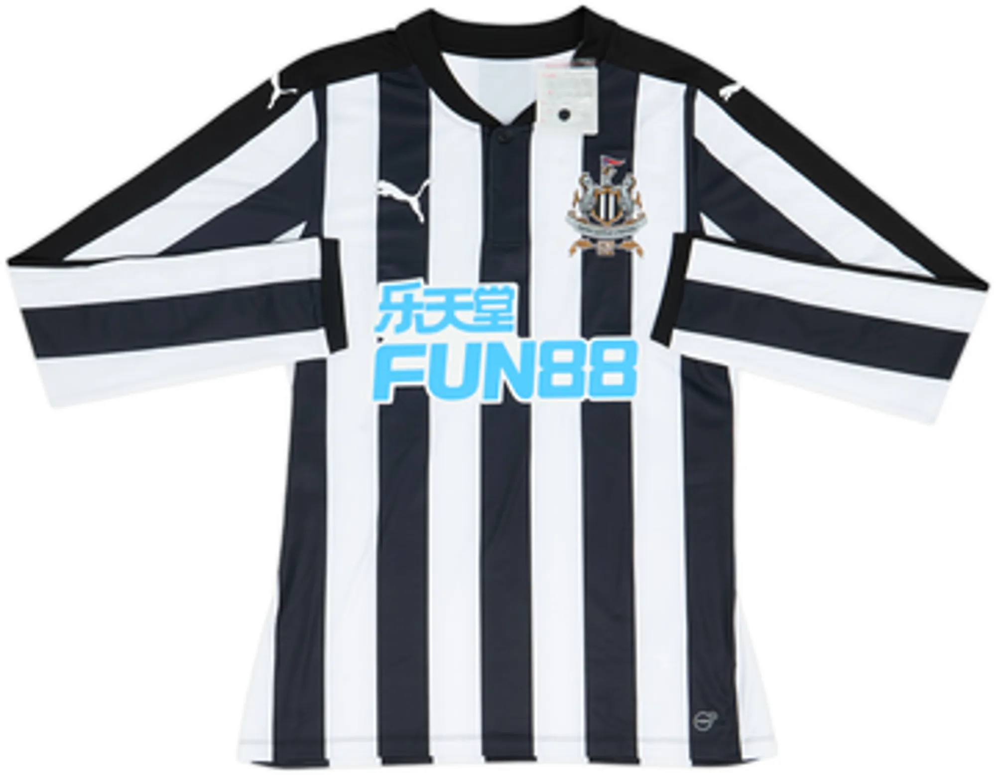 2017-18 Newcastle Player Issue (ACTV Fit) Home L/S Shirt Murphy #7 (XL)