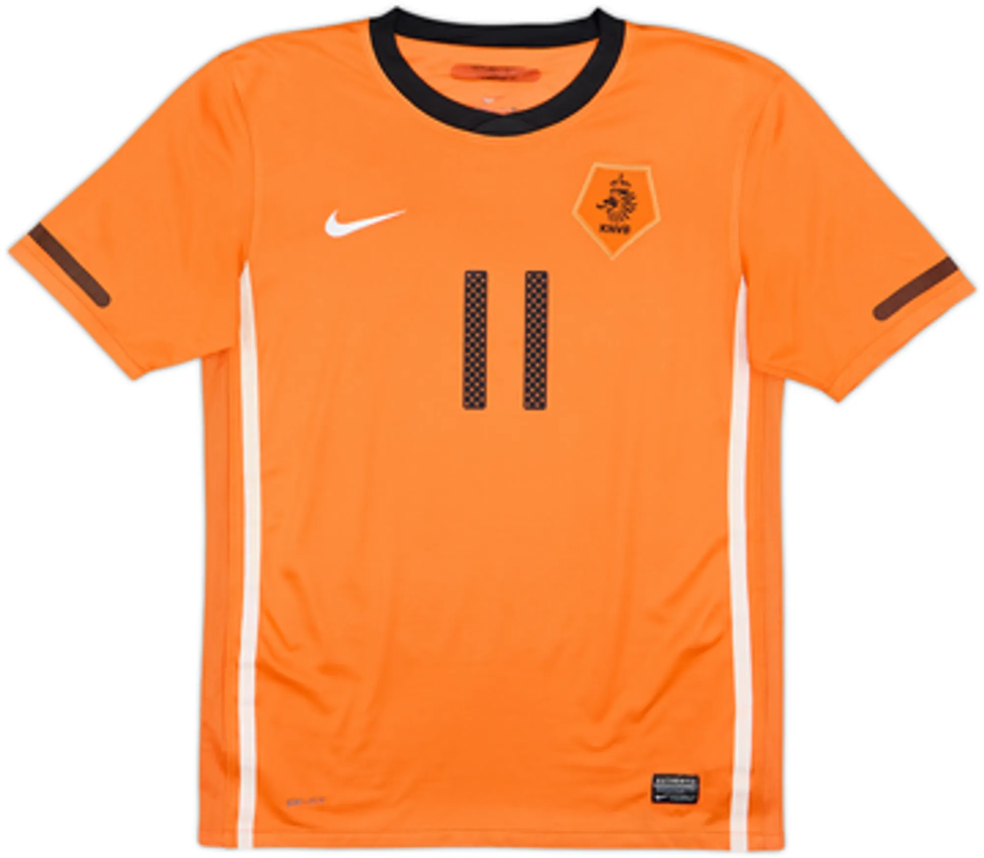 2010-11 Netherlands Home Shirt Robben #11 - 7/10 - (XL.Boys)