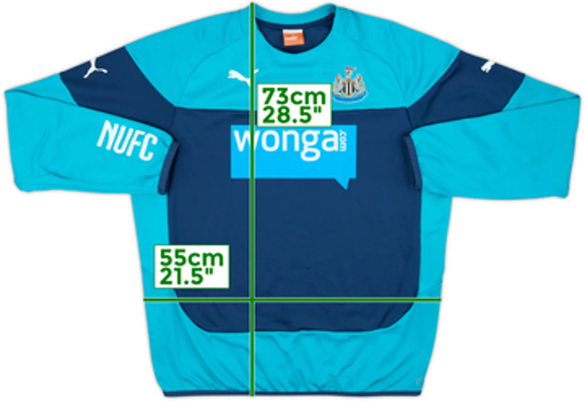 2014-15 Newcastle United Puma Sweat Top - 8/10 - (XL)