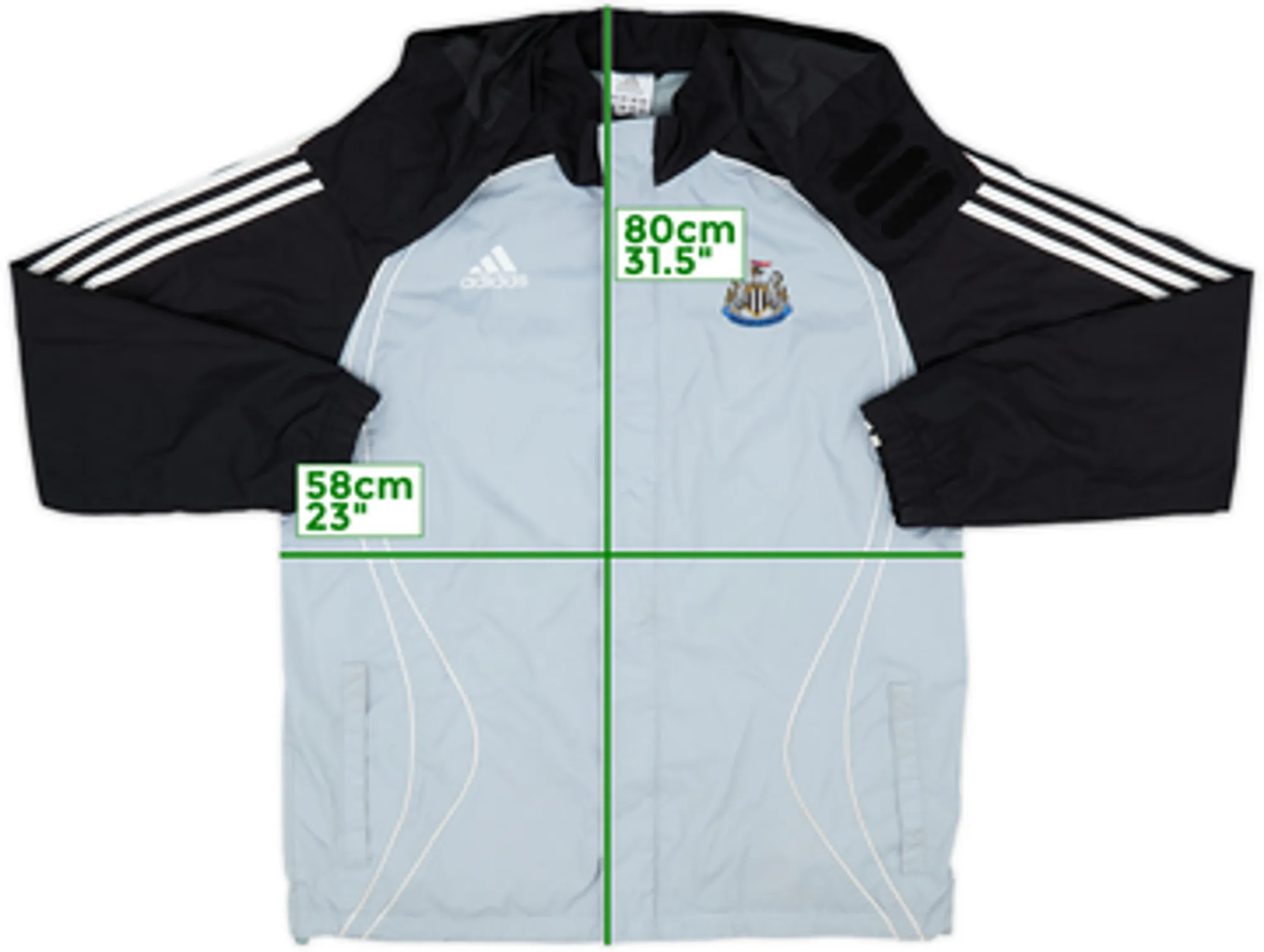 2006-07 Newcastle United adidas Rain Jacket - 7/10 - (S)