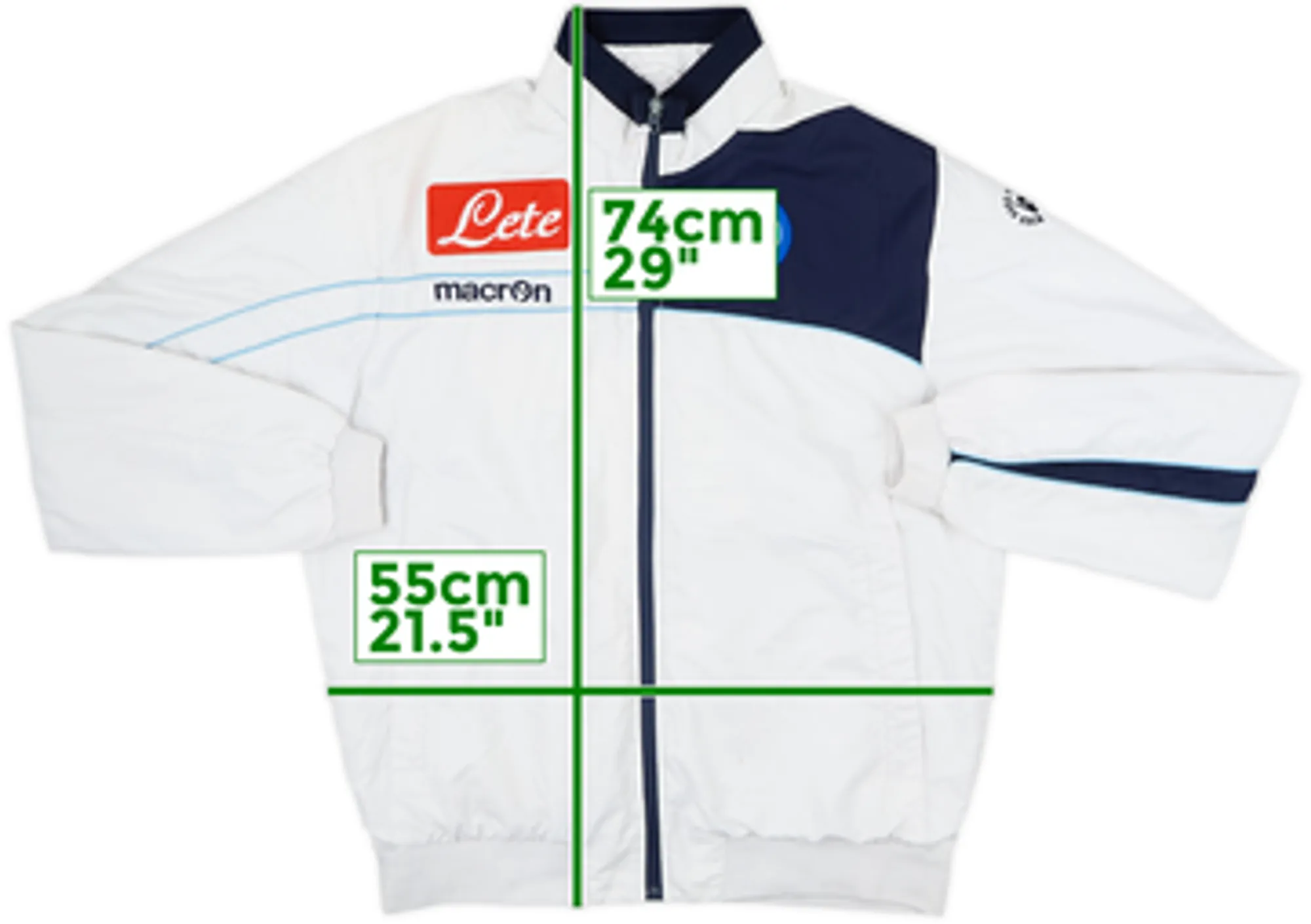 2011-12 Napoli Macron Track Jacket - 5/10 - (M)