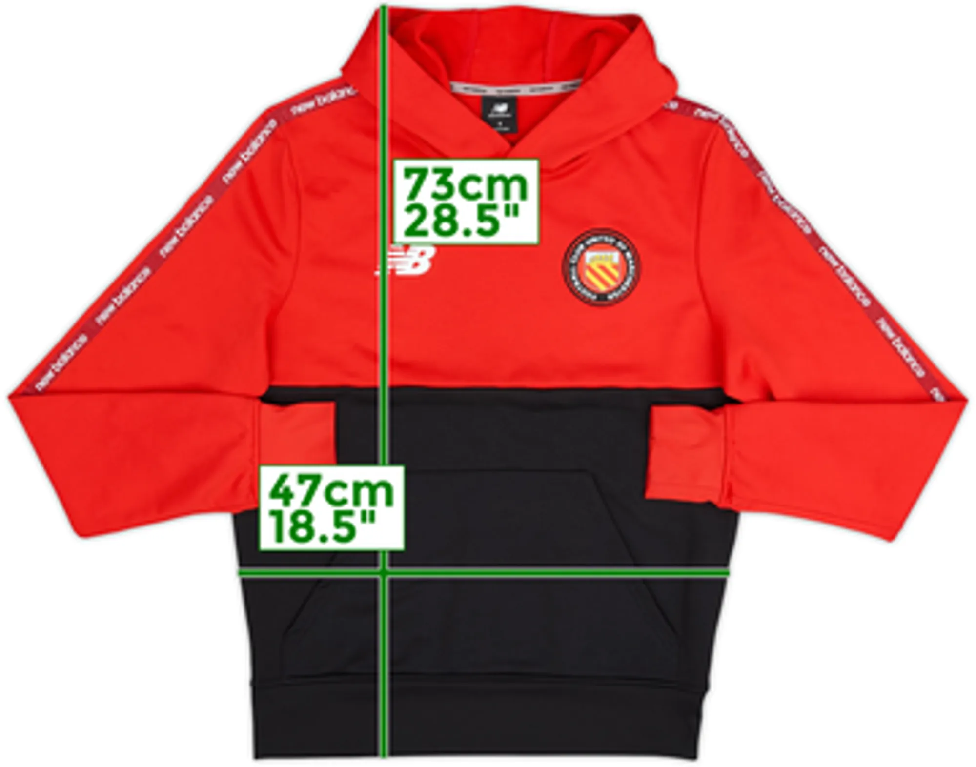 2021-22 FC United of Manchester New Balance Hooded Sweat Top - 9/10 - (S)