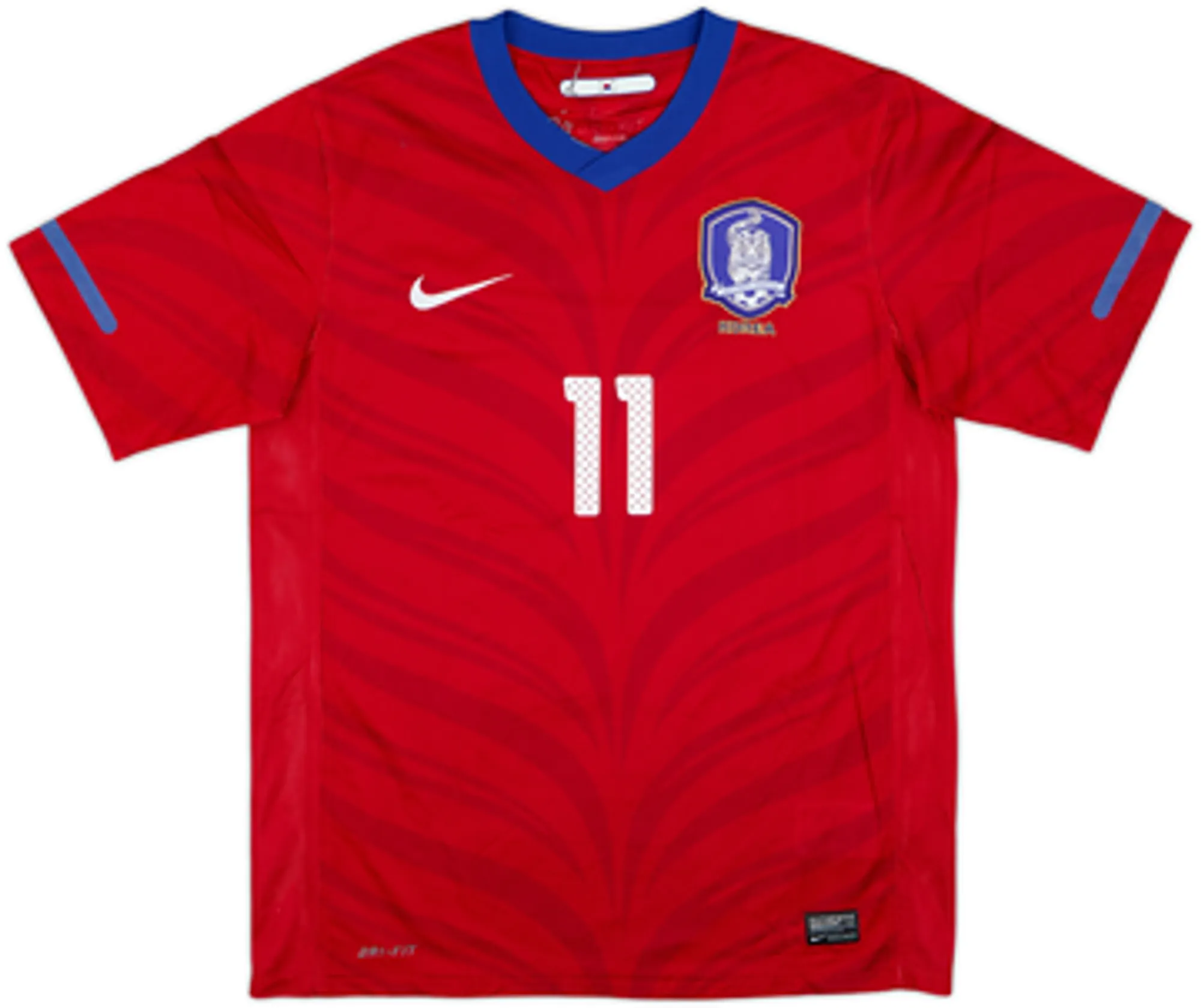 2010-12 South Korea Home Shirt Heungmin #11 - 7/10 - (M)