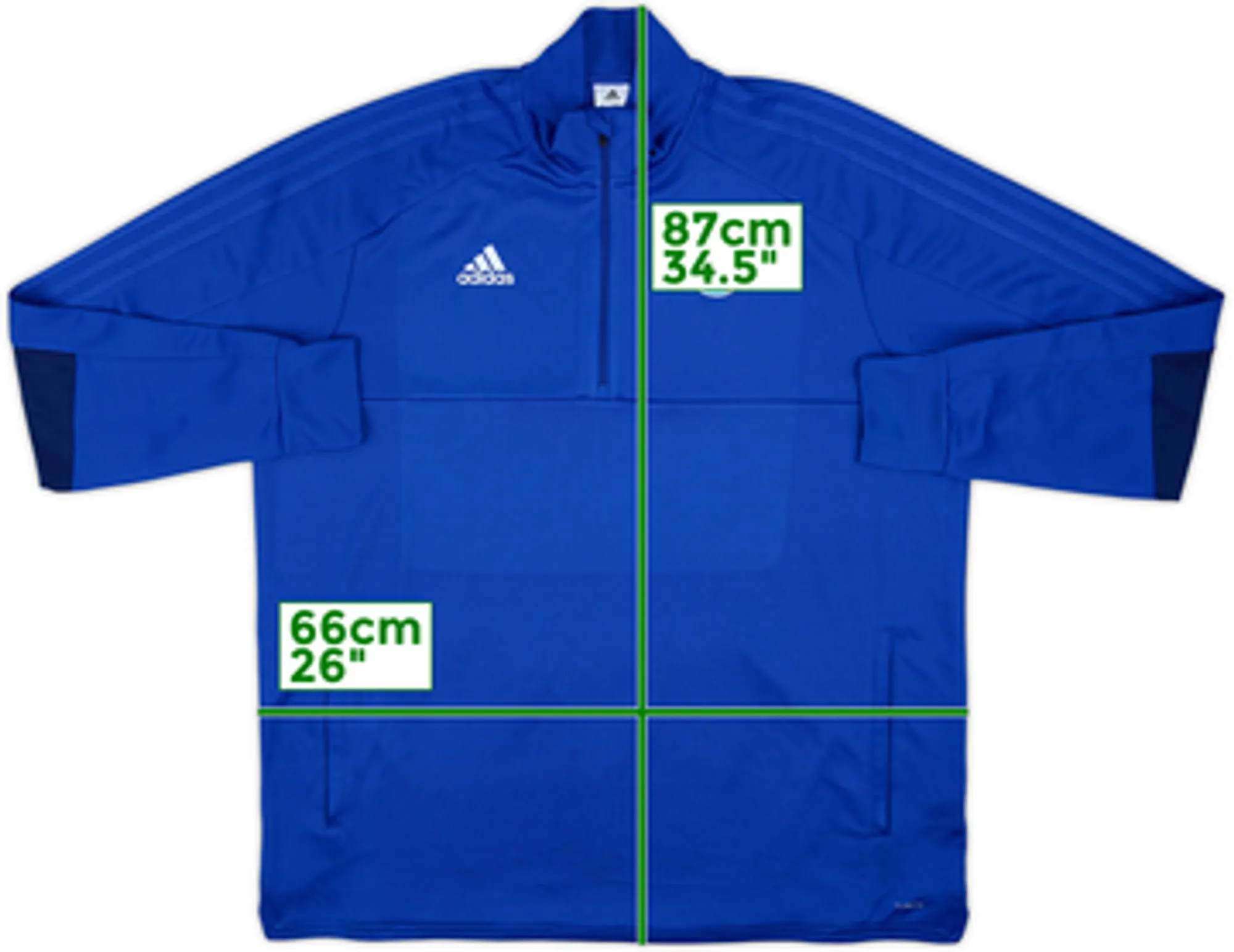 2017-18 Strasbourg adidas 1/4 Zip Drill Top - 8/10 - (XXL)