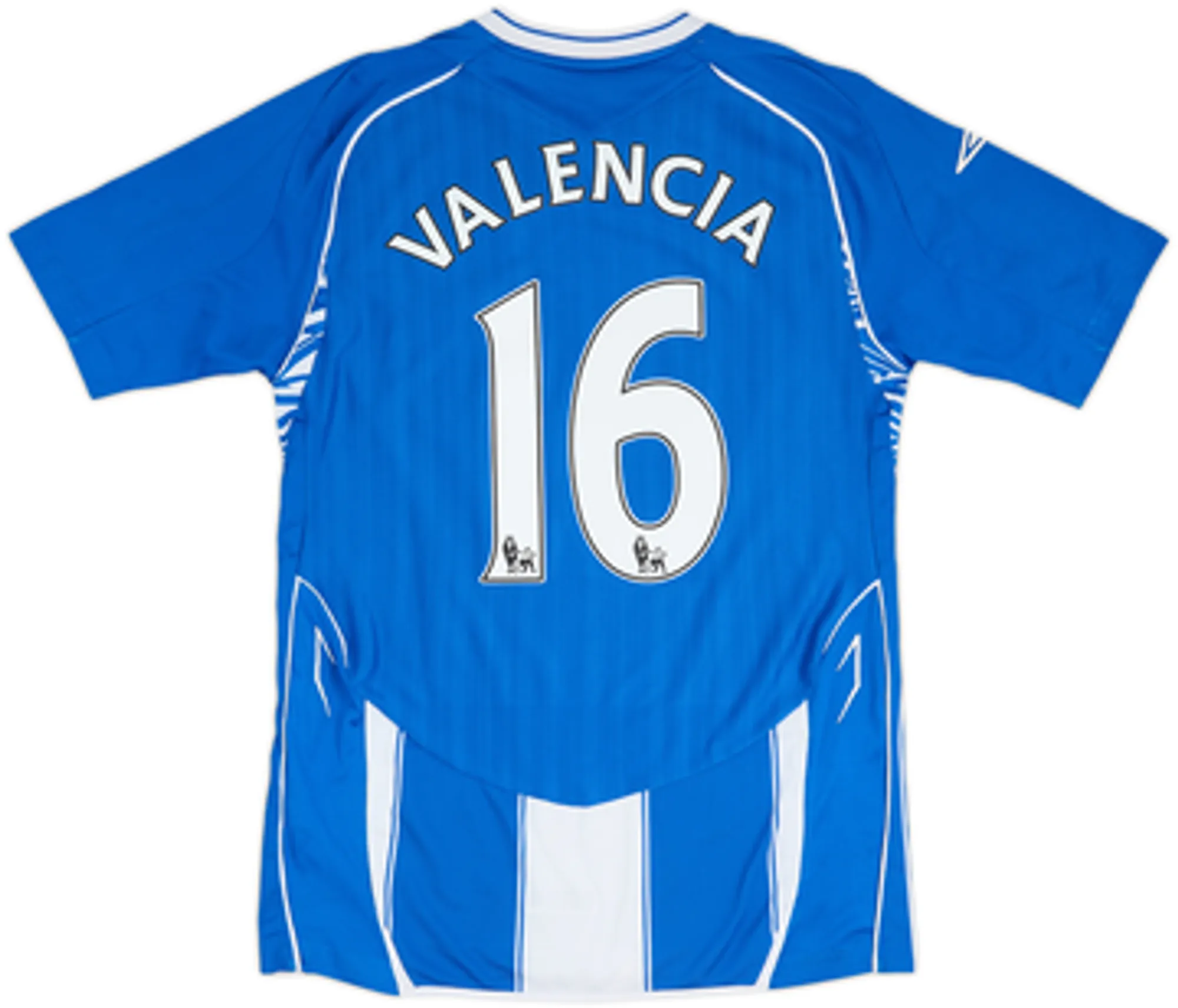 2007-08 Wigan Home Shirt and Shorts Valencia #16 - 8/10 - (S)
