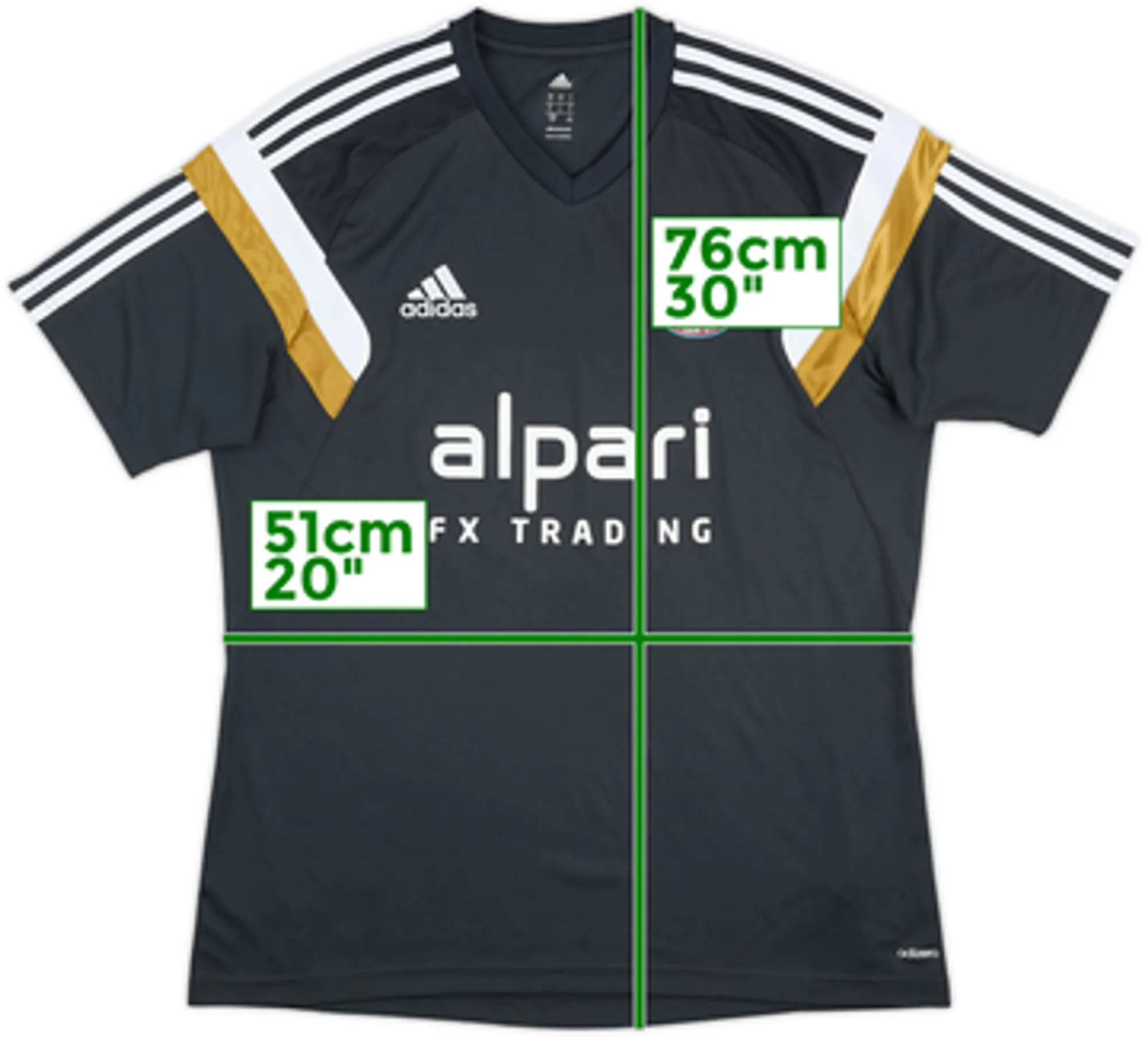 2014-15 West Ham adidas Training Shirt - 10/10 - (L)