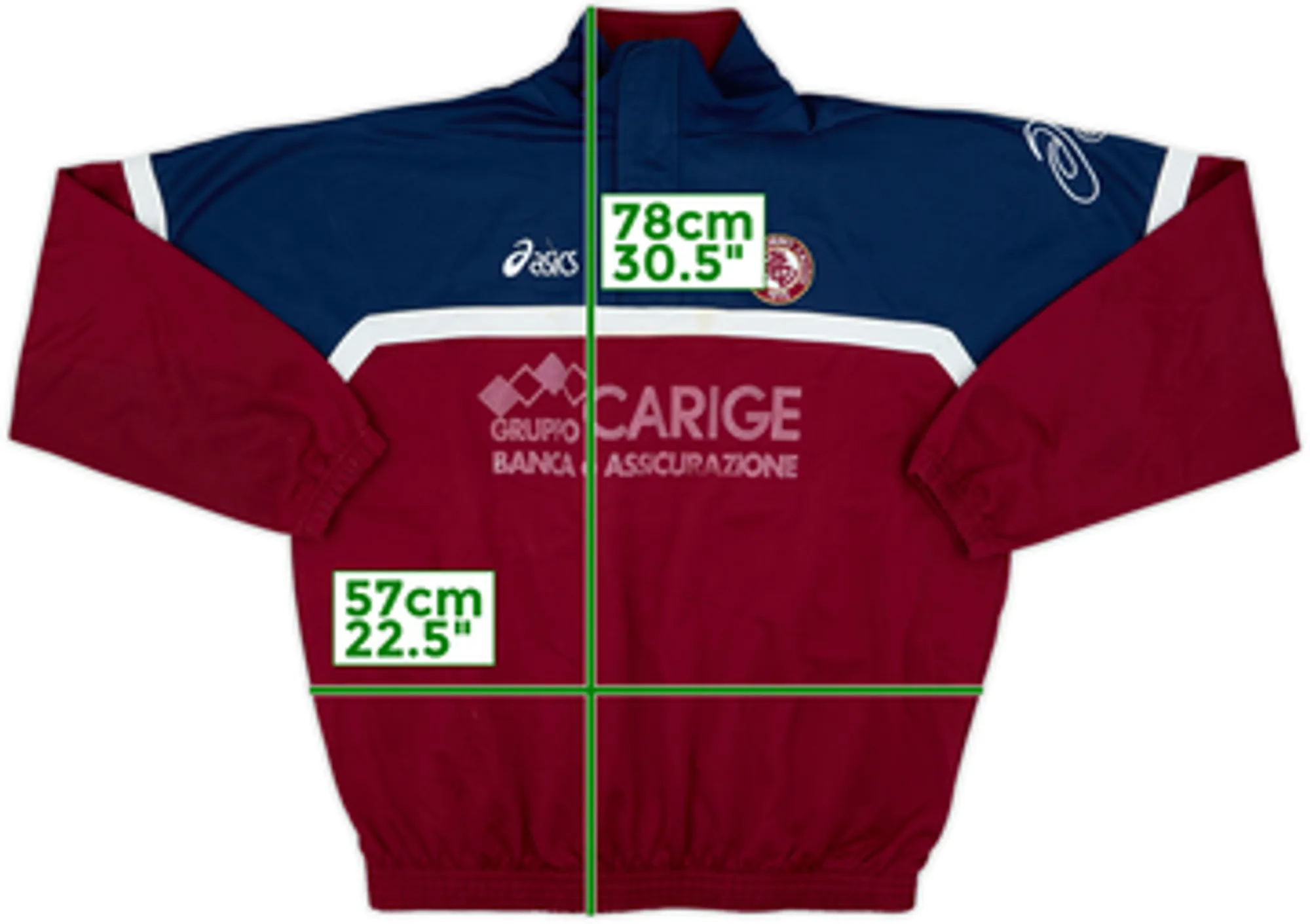 2001-02 Torino Asics 1/4 Zip Training Top - 4/10 - (XL)