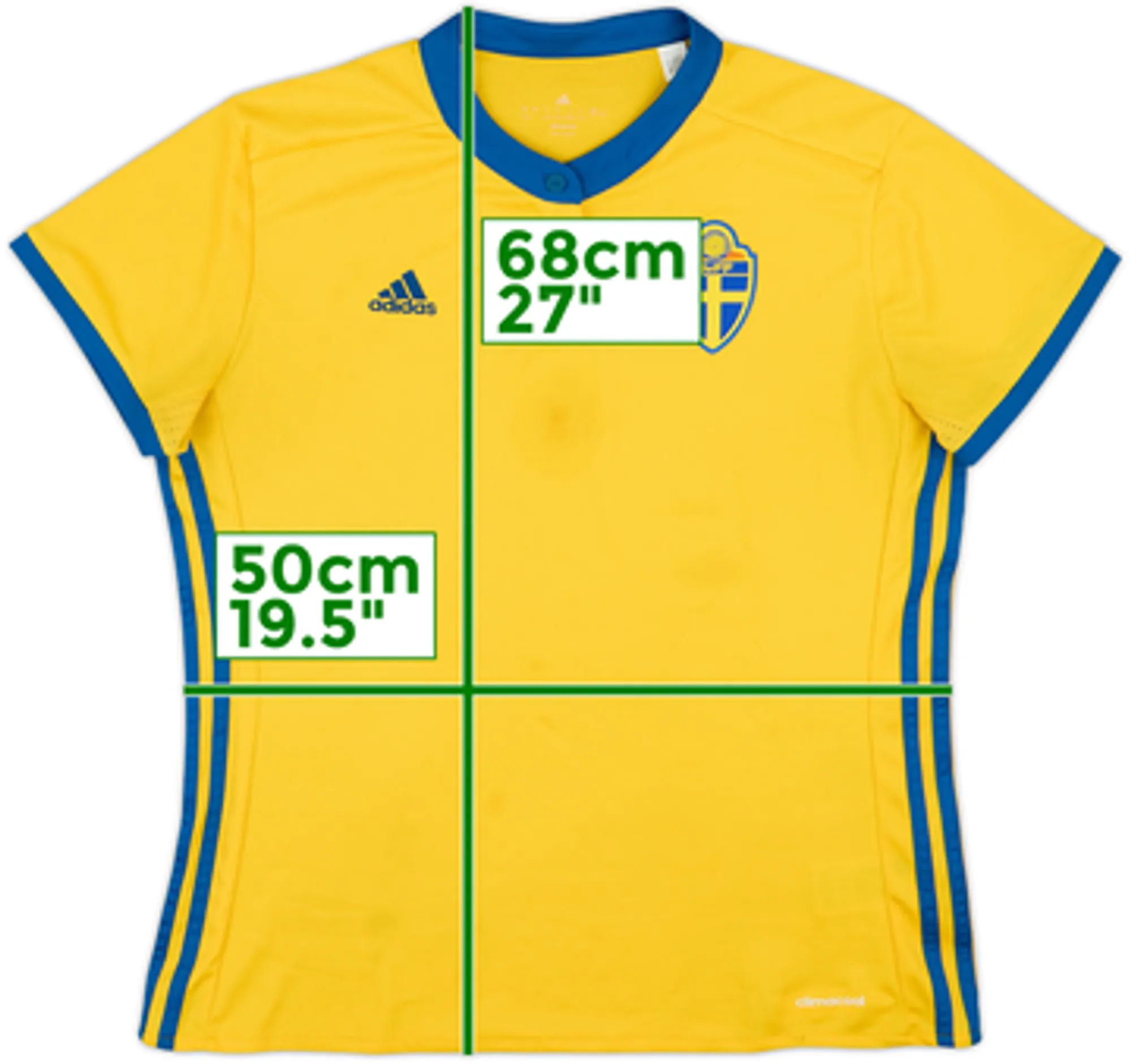 2016-17 Sweden Home Shirt - 6/10 - (Women's L)