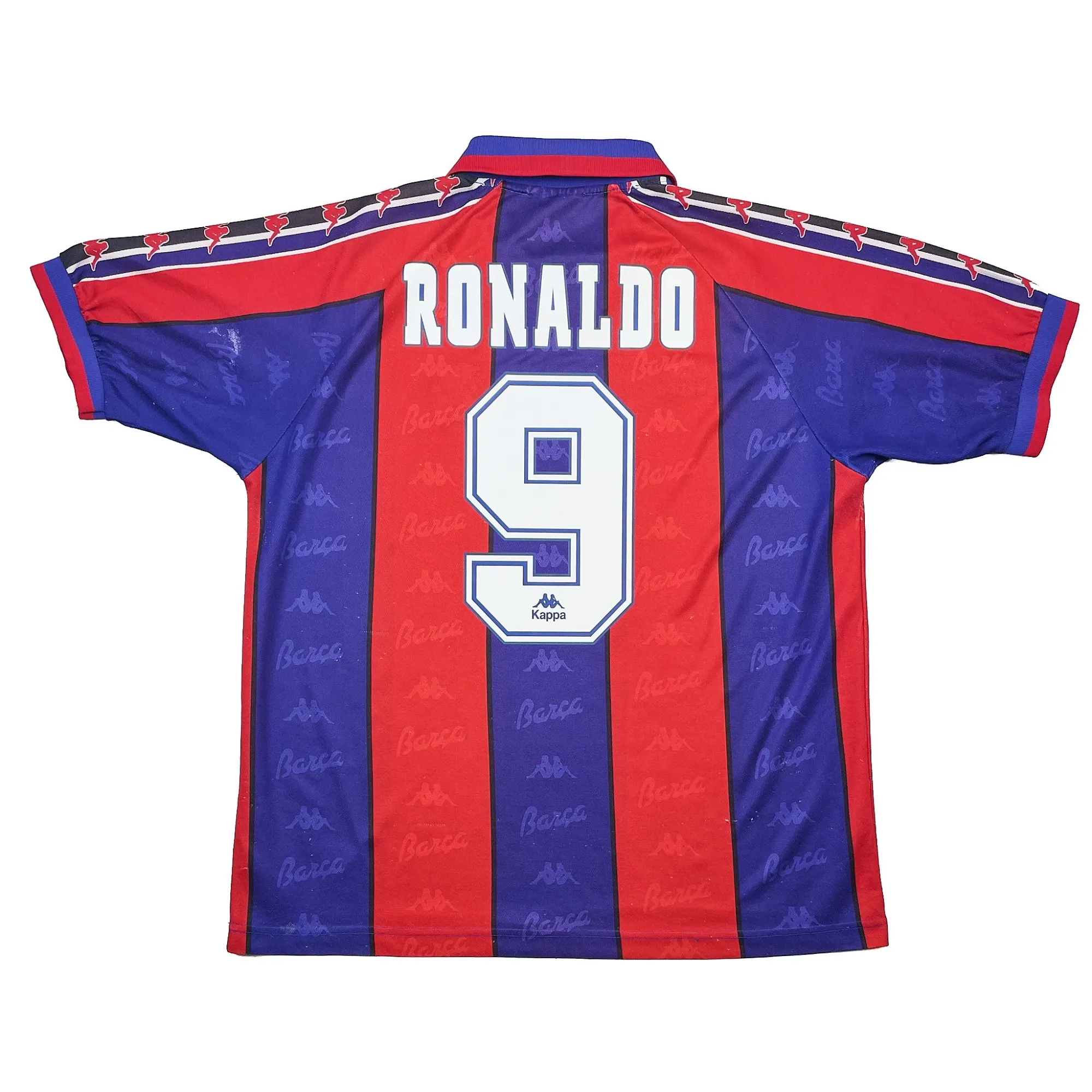 1995/97 Barcelona Ronaldo #9 Home Shirt (L) Kappa | Cult Kits