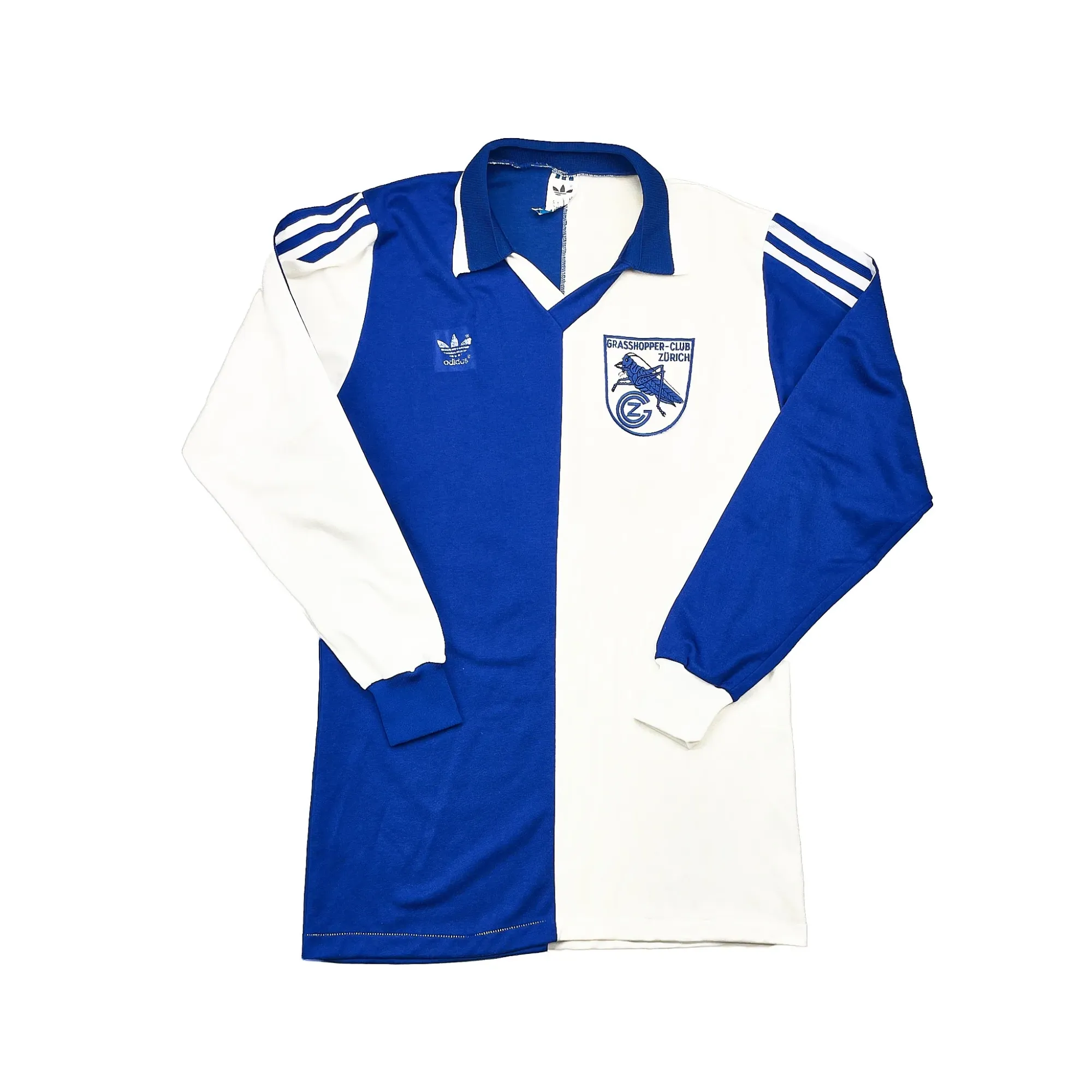 1980/85 Grasshoppers L/S Home Shirt (L) Adidas | Cult Kits