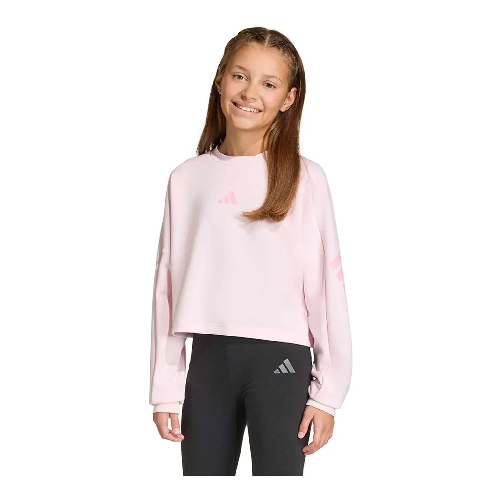 Adidas Future Icons 3 Stripes Cropped Sweatshirt