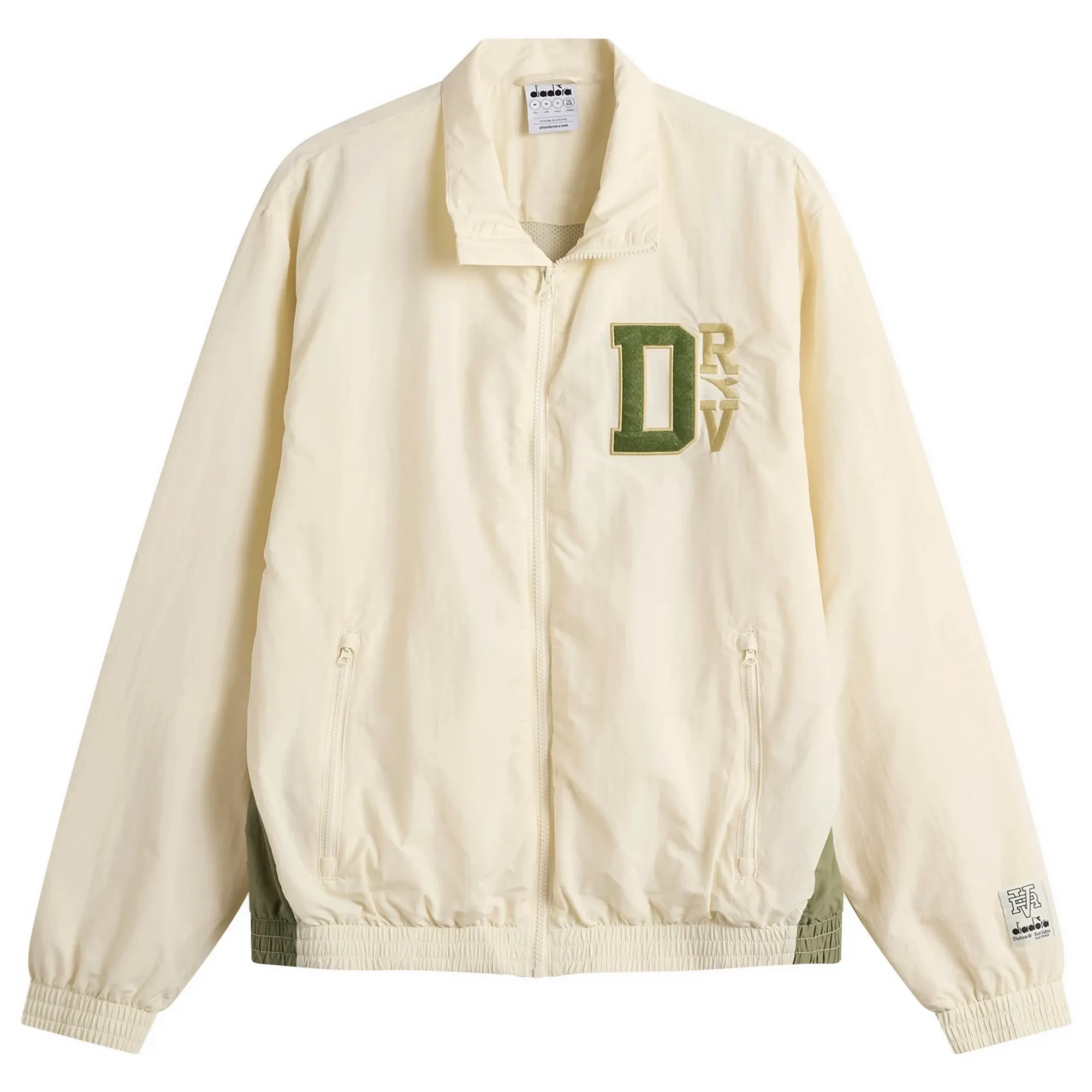 Diadora Men's Run Valley Track Jacket Winter White