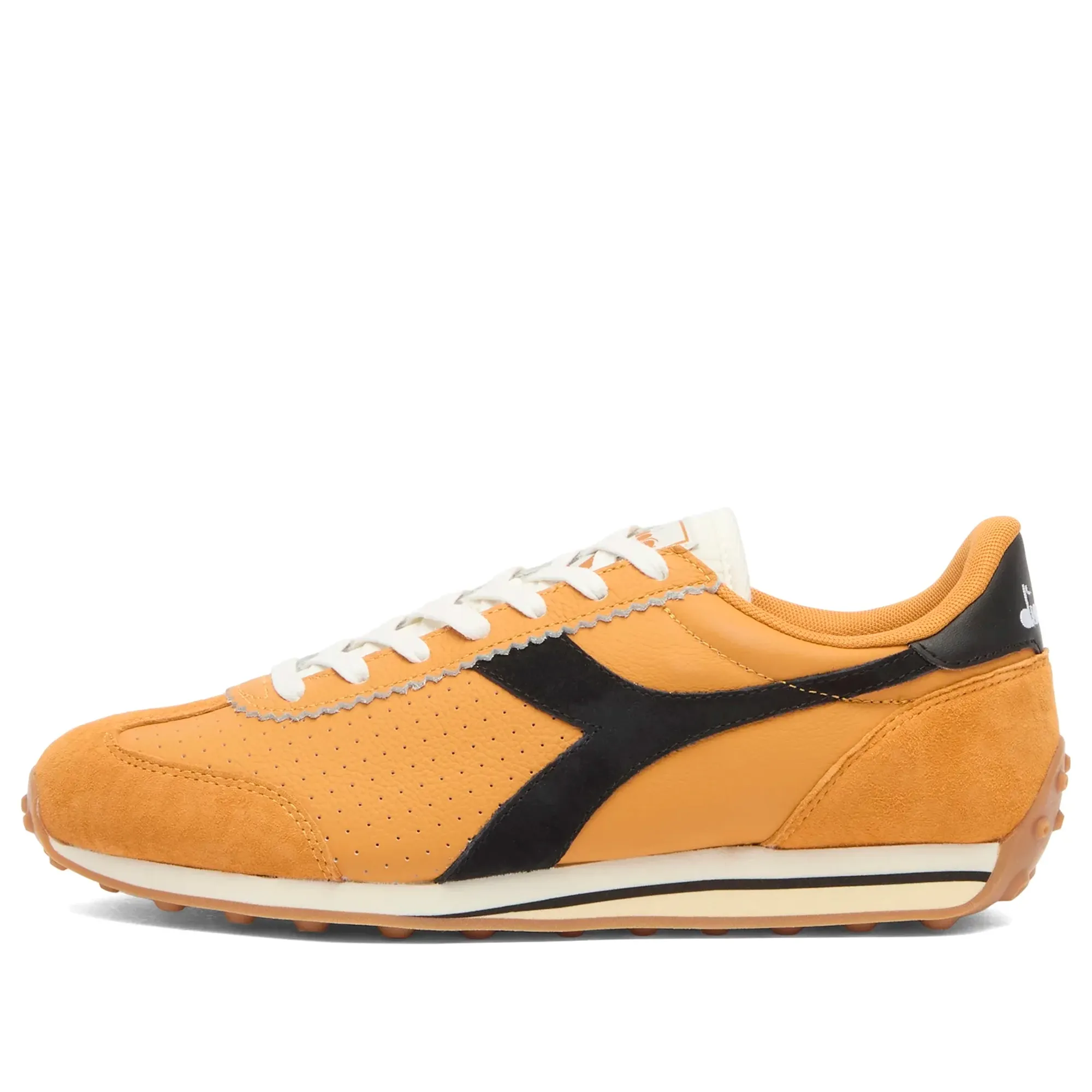 Diadora Men's Rally Punched Sneaker Orange Mustard