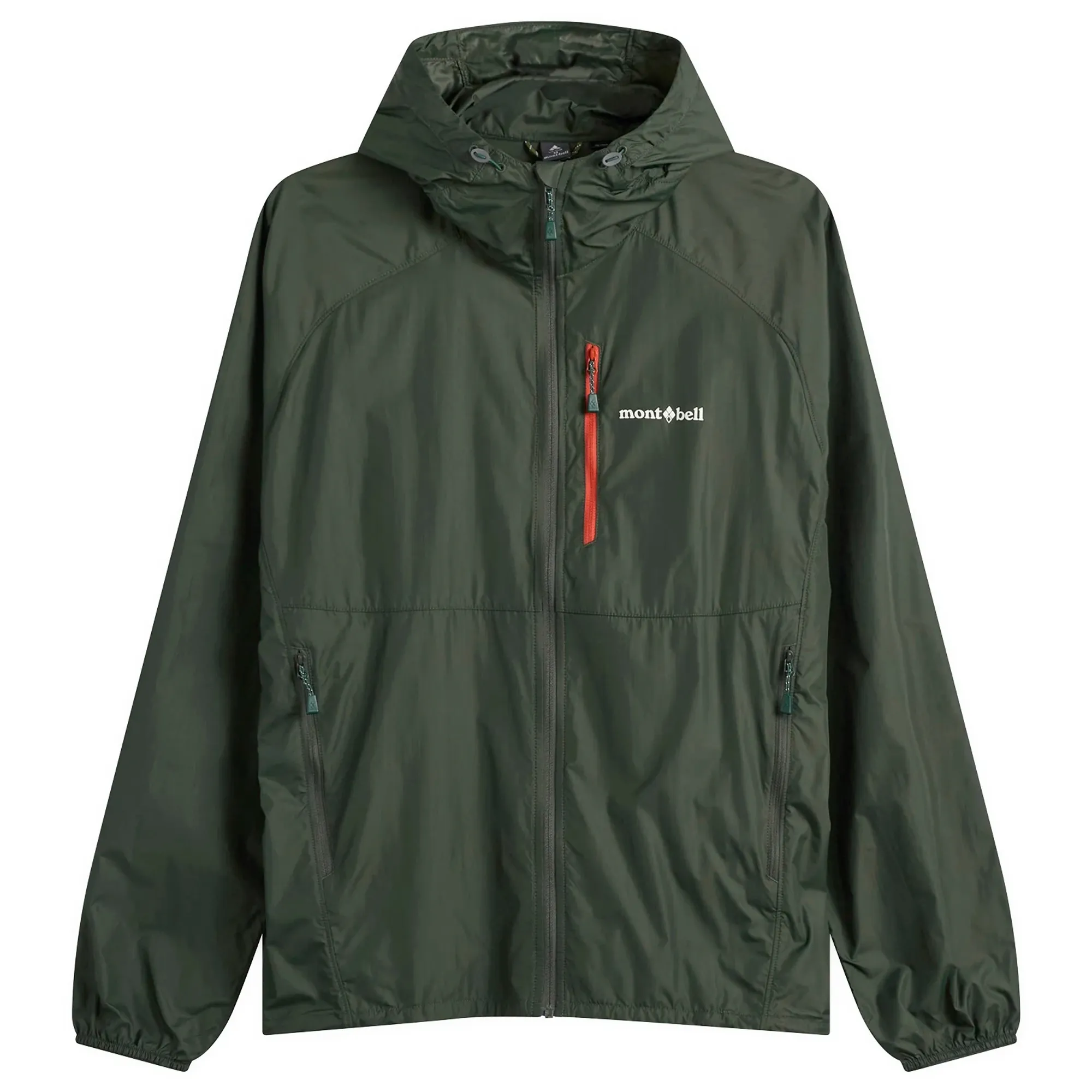 Montbell Men's Wind Blast Hooded Jacket Dark Green