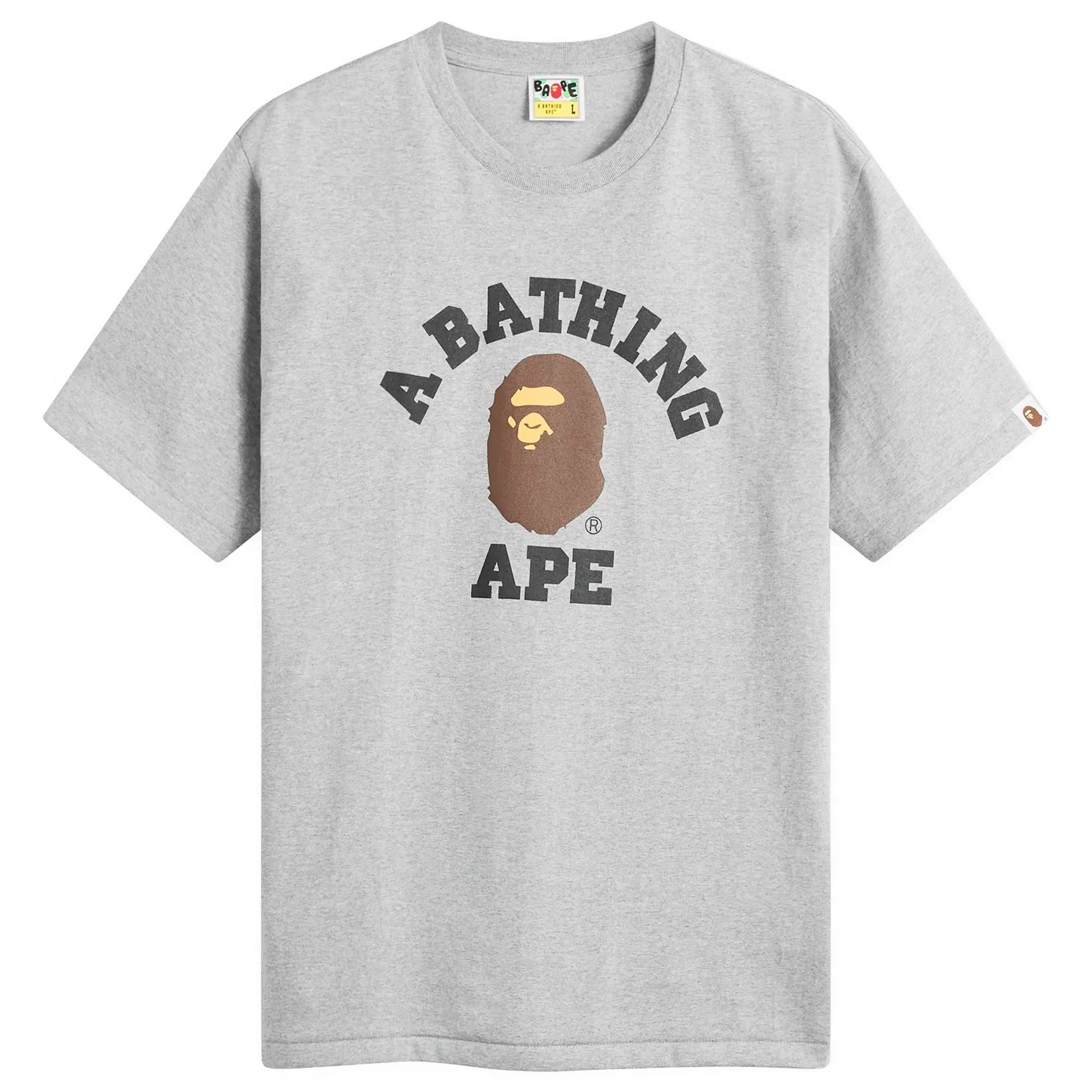 A Bathing Ape Men's College T-Shirt Grey