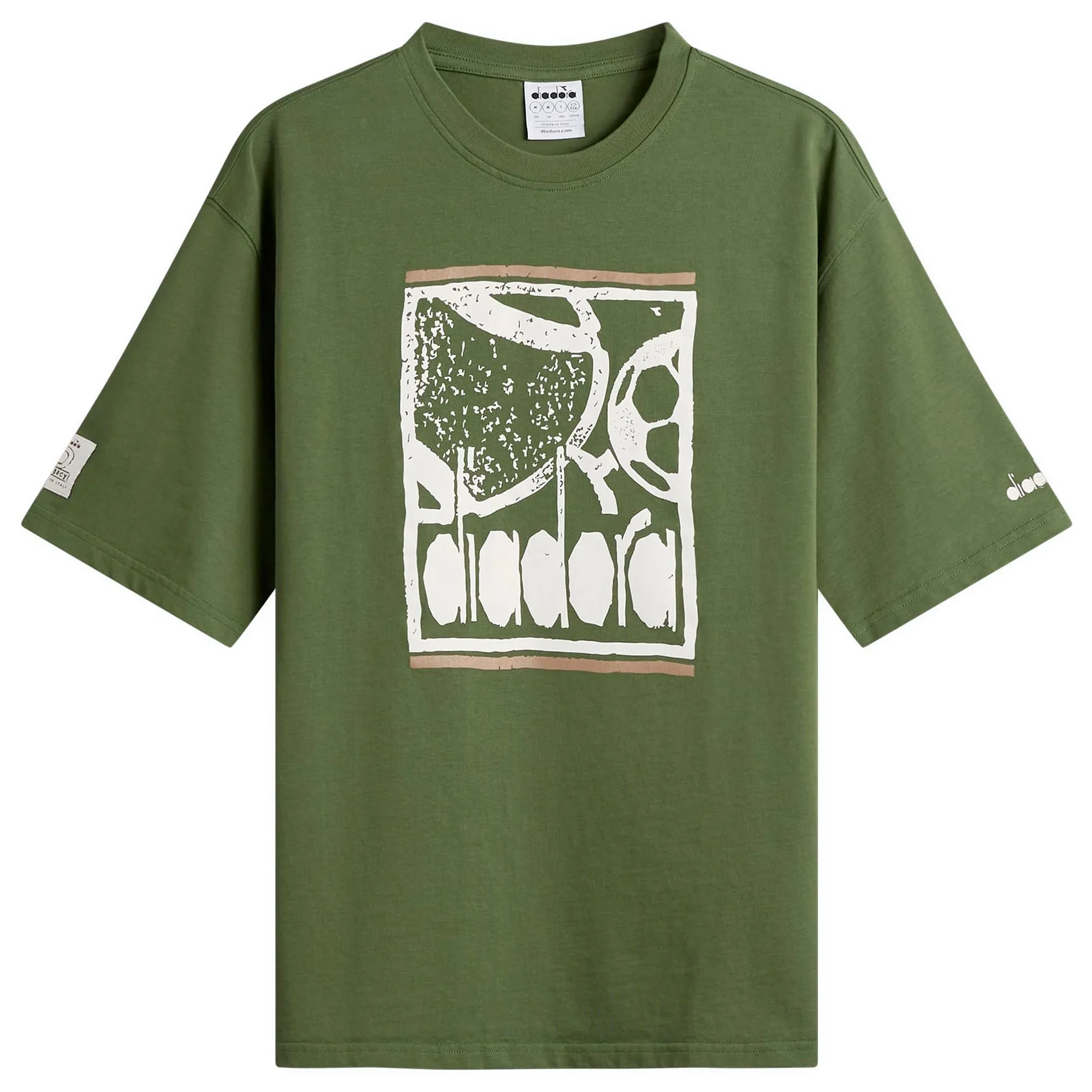 Diadora Men's Legacy T-Shirt Green Botanic