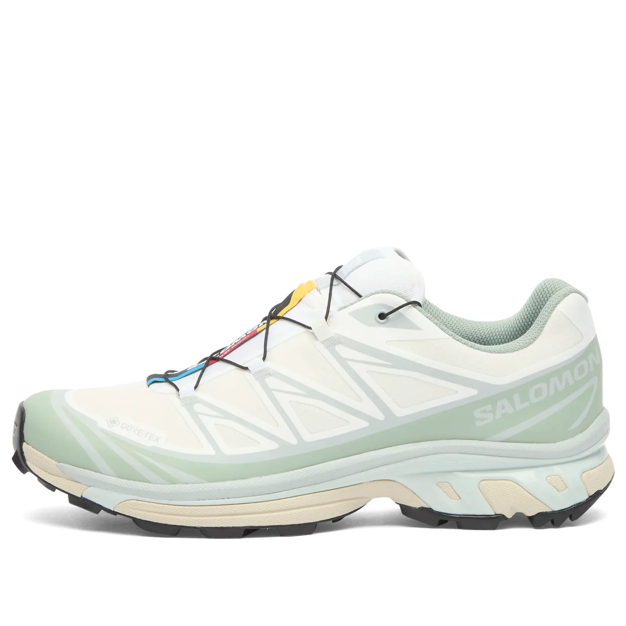Salomon XT-6 GTX Sneaker White/Green Milieu/Ice Flow