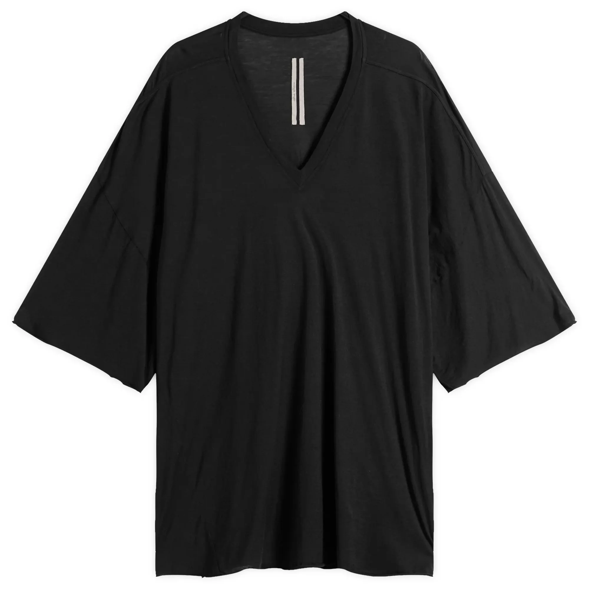 Rick Owens Men's V Neck Tommy T-Shirt Black