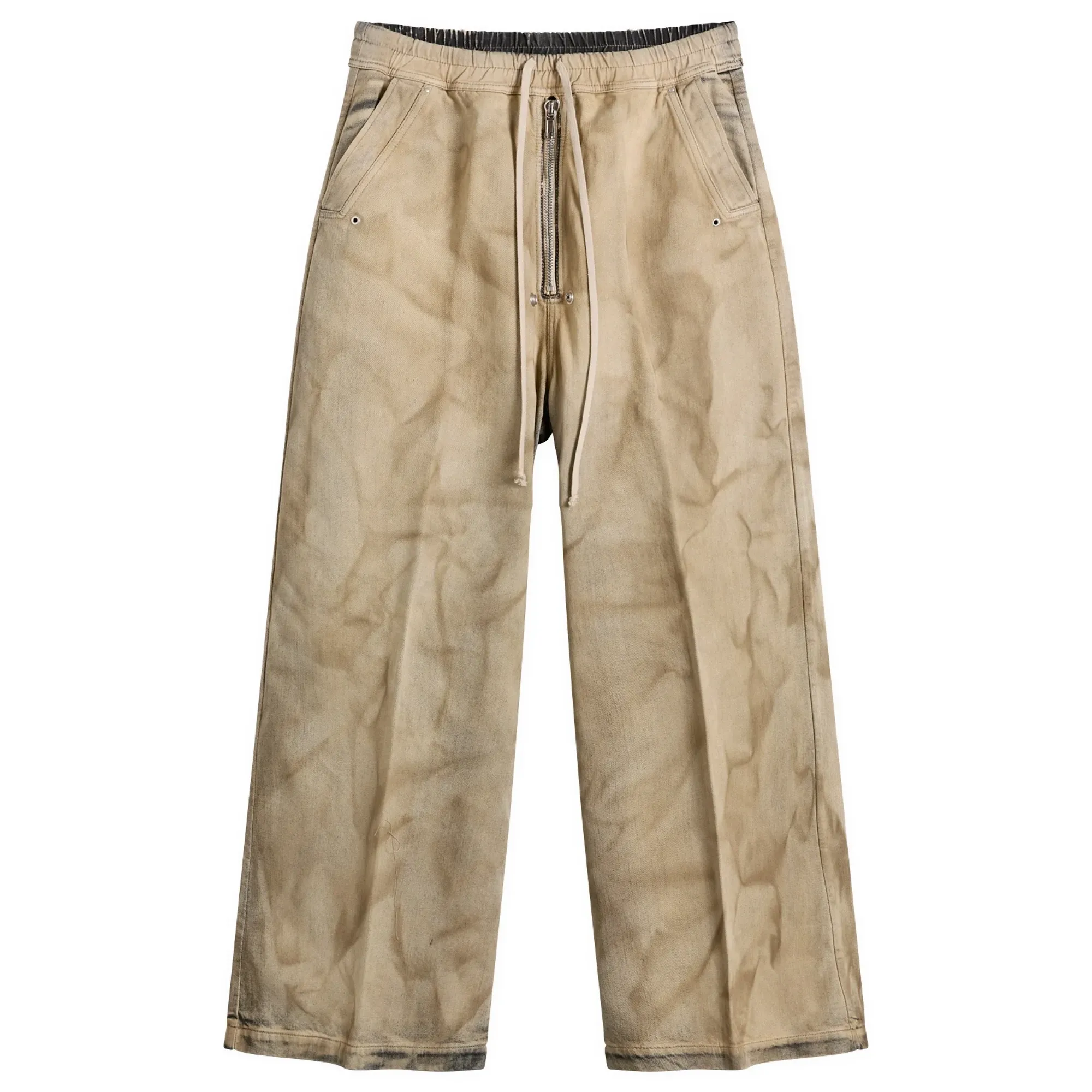 Rick Owens Men's Wide Bela Denim Pants Dust