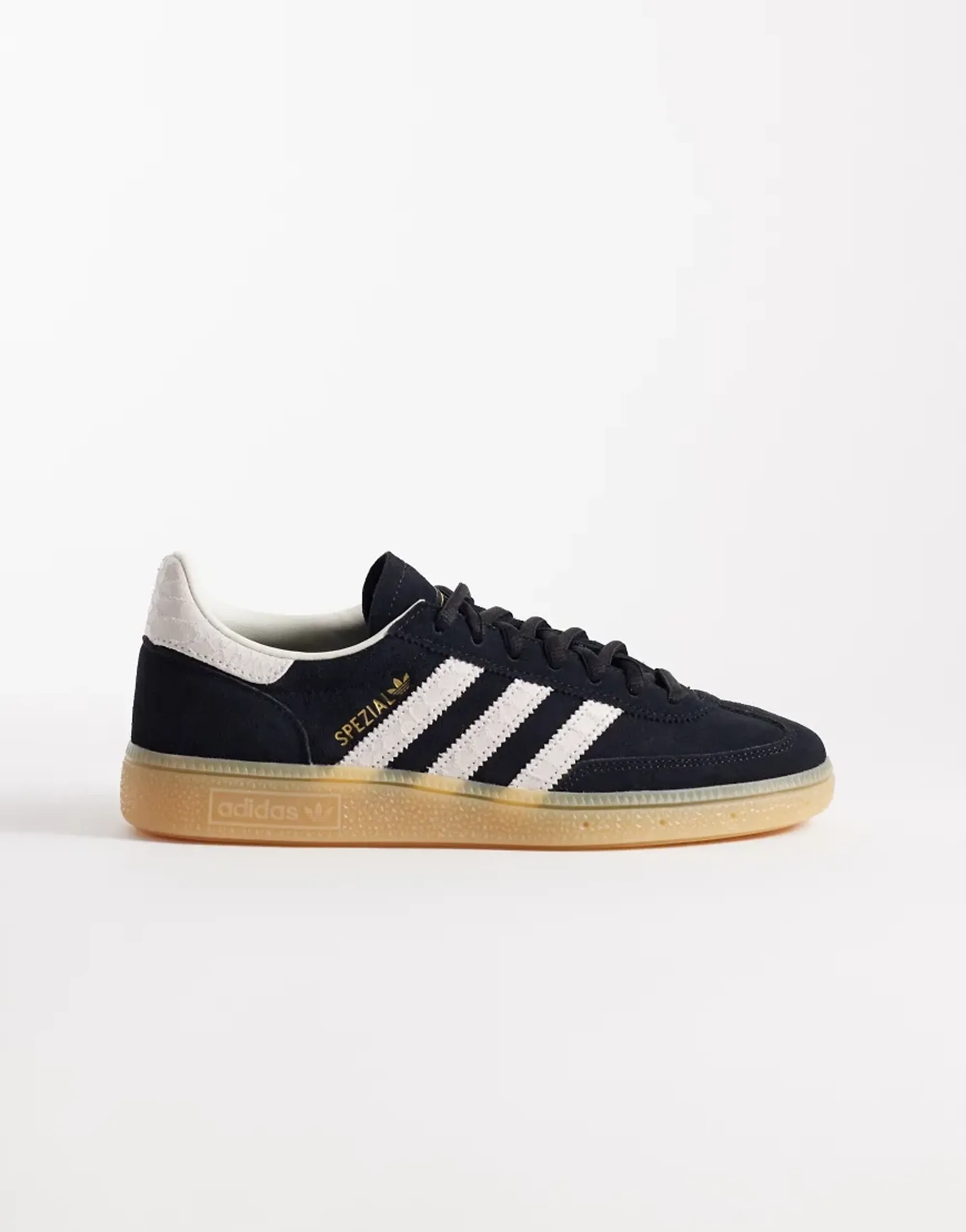 Adidas Originals Handball Spezial Trainers In Black With Croc Three Stripe