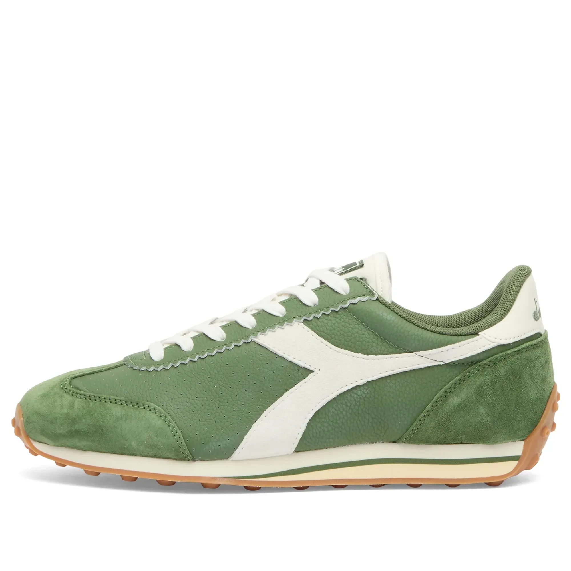 Diadora Men's Rally Punched Sneaker Green Botanic