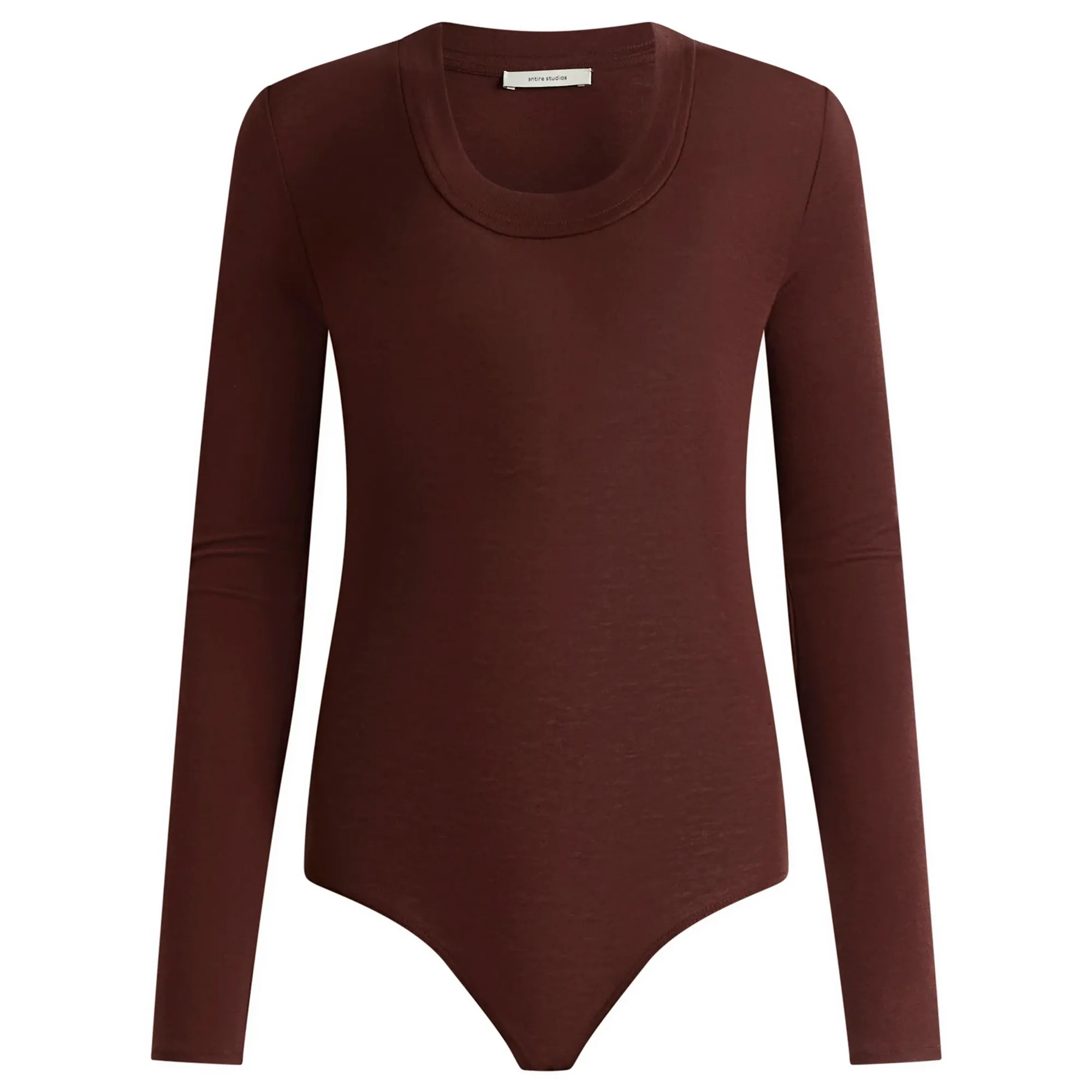 Entire Studios Women's Circle Neck Bodysuit Saddlewood