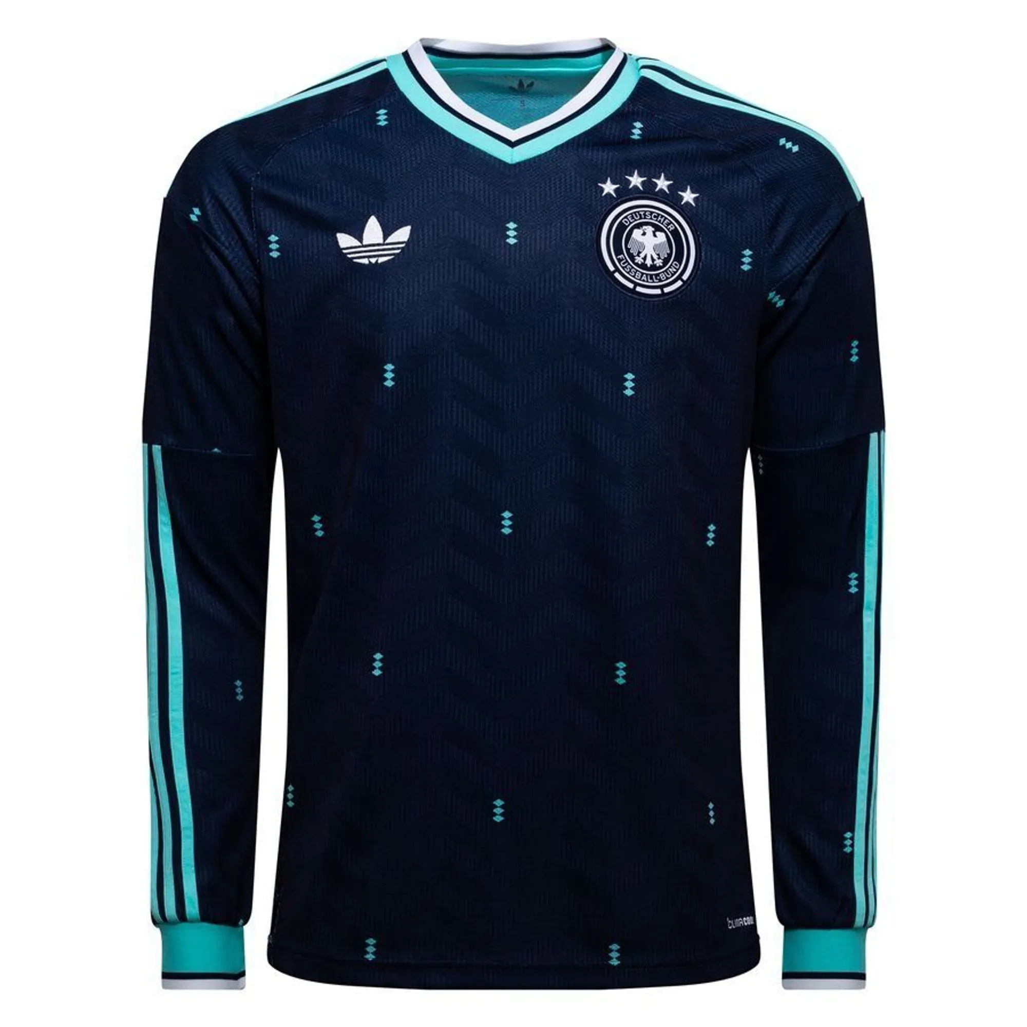 Germany Away Shirt World Cup 2026 Long Sleeves - ['Blue']