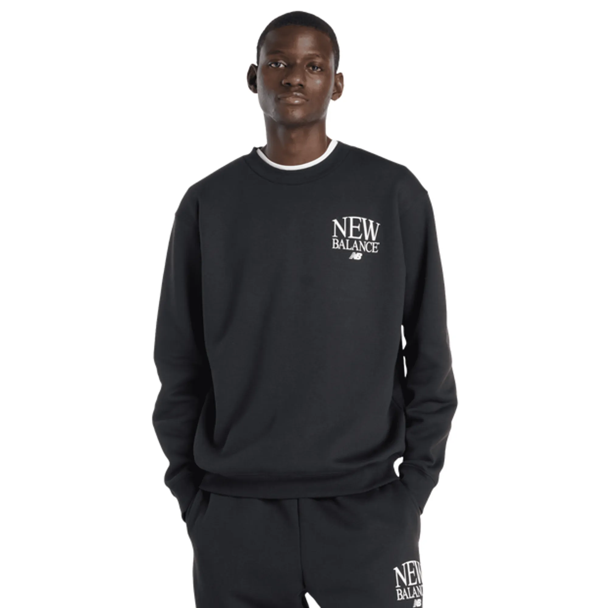 New Balance fleece Men Sweatshirts - Black