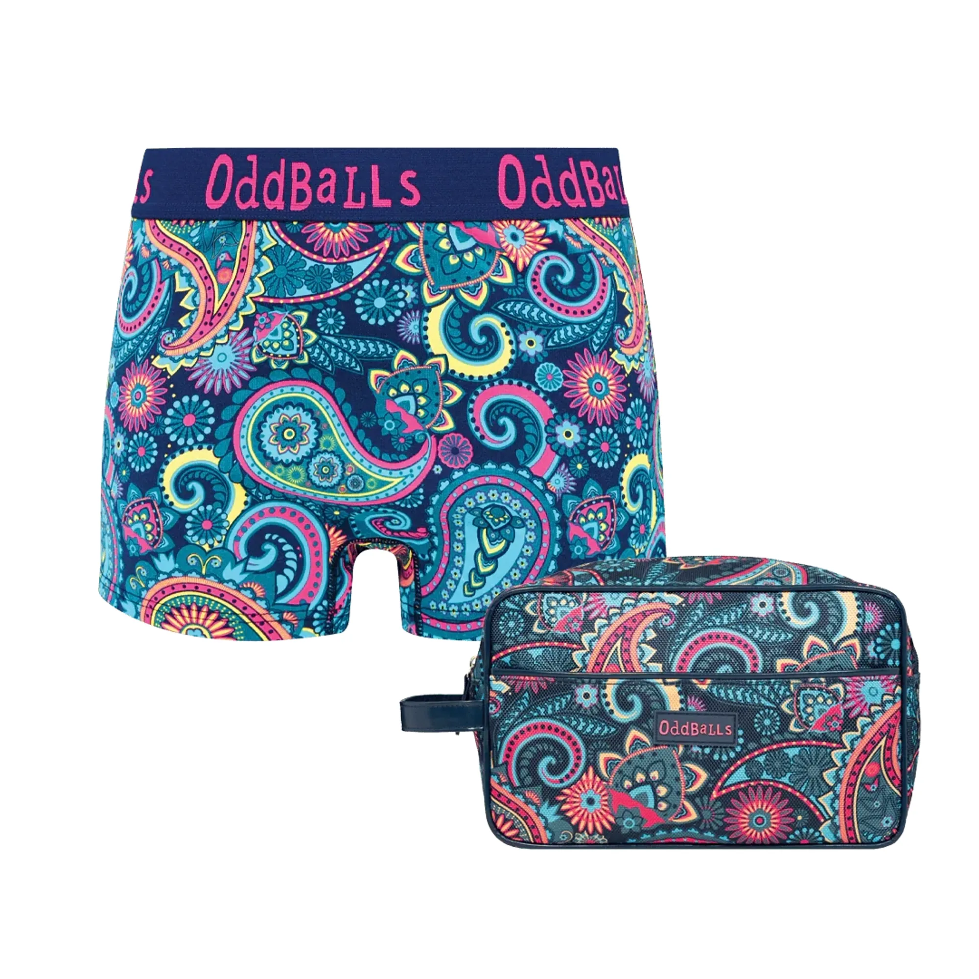 Fancy Pants Bundle - Ladies Boxer Shorts & Matching Wash Bag