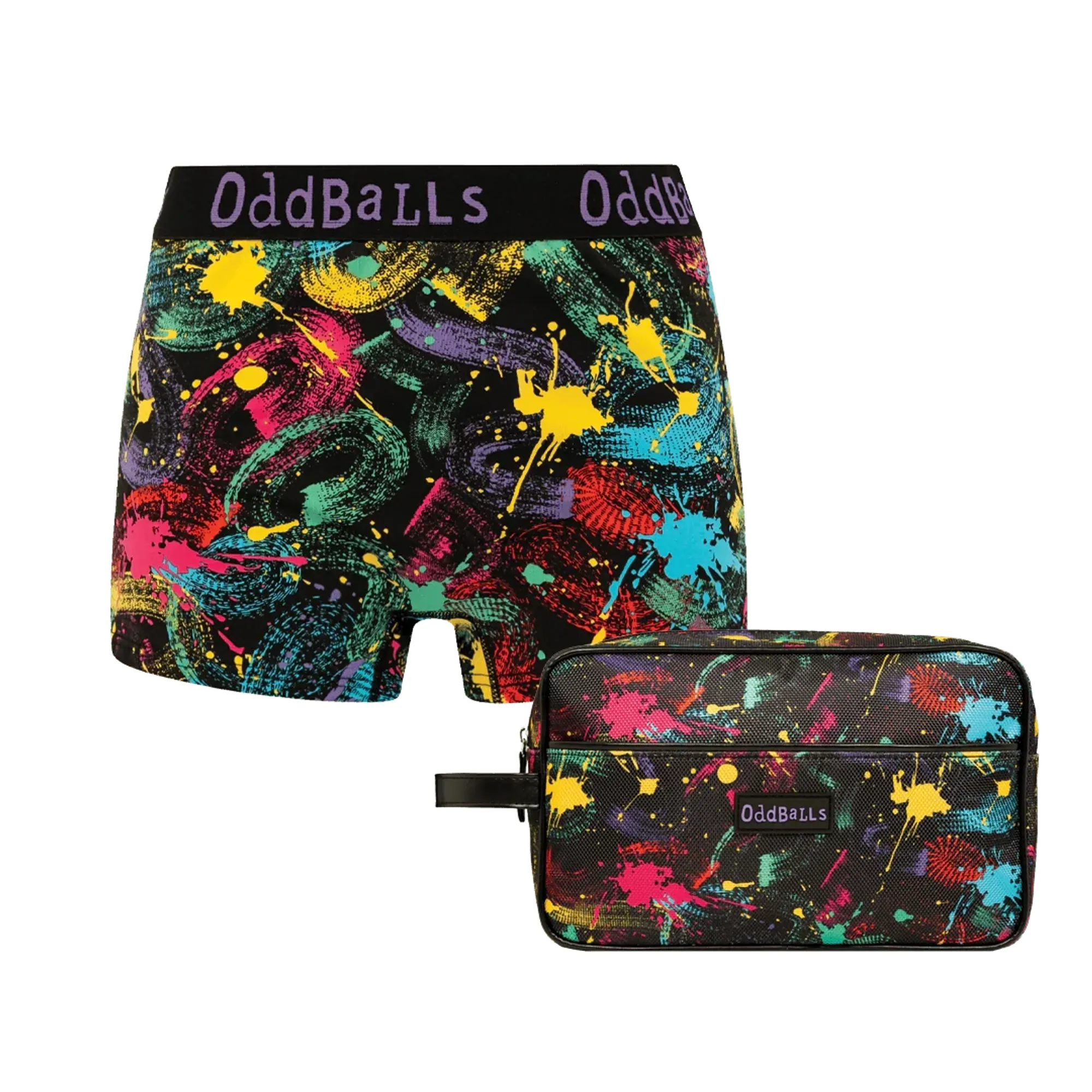 Splat Bundle - Ladies Boxer Shorts & Matching Wash Bag