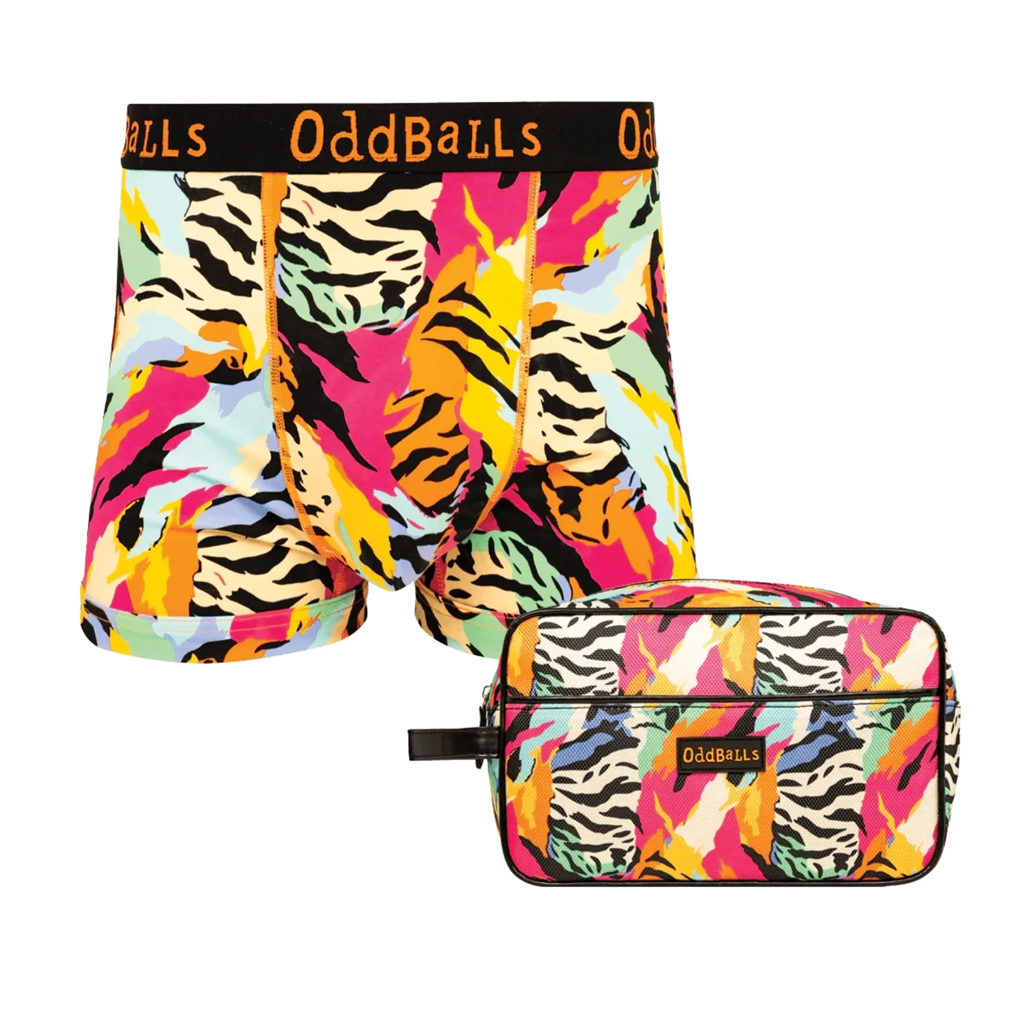 Wild Thing Bundle - Mens Boxer Shorts & Matching Wash Bag