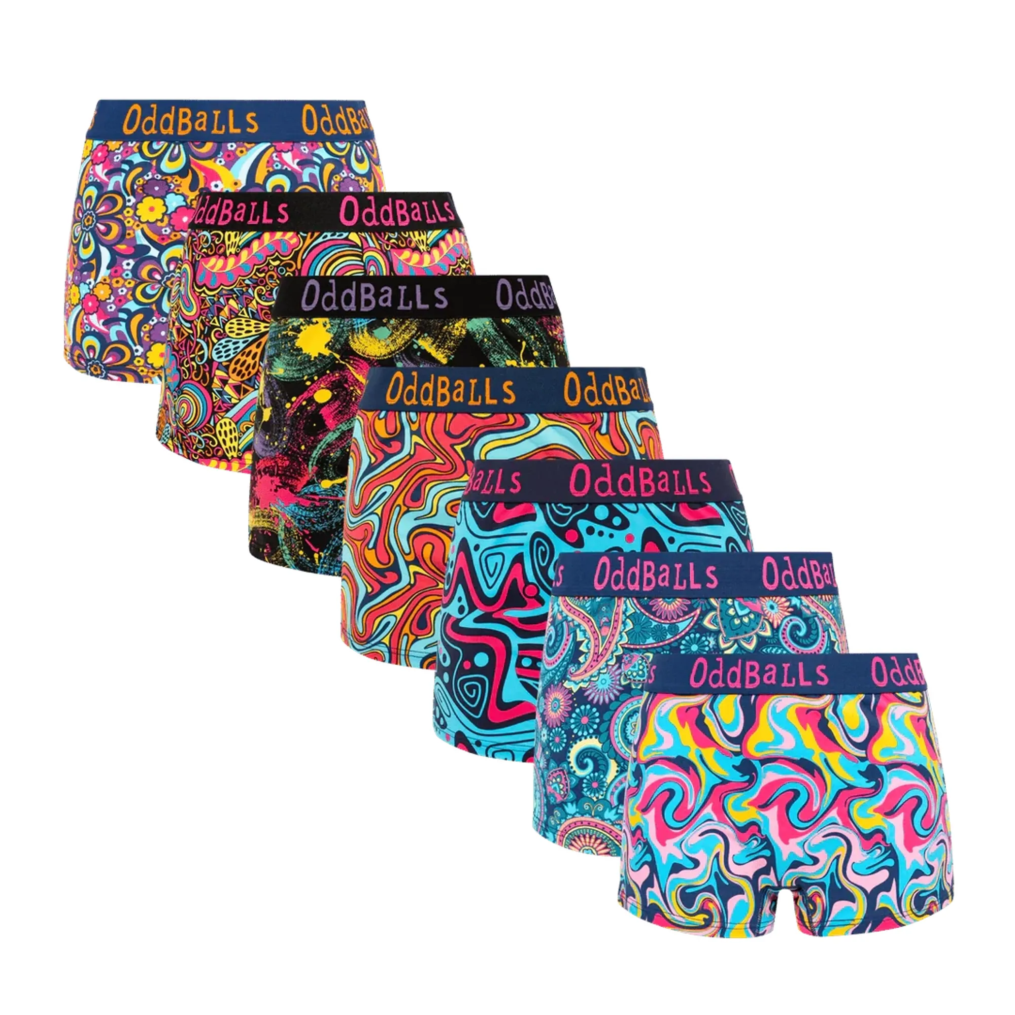 Here Comes The Sun Bundle - Ladies Boxer Shorts 7 Pack