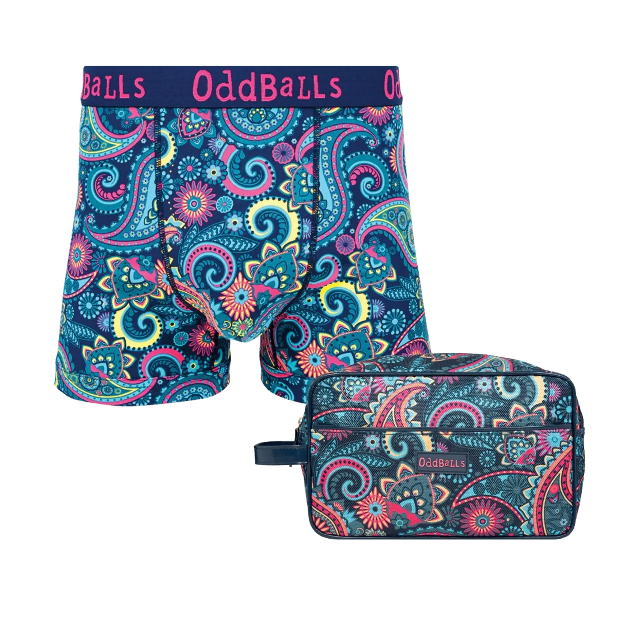 Fancy Pants Bundle - Mens Boxer Shorts & Matching Wash Bag