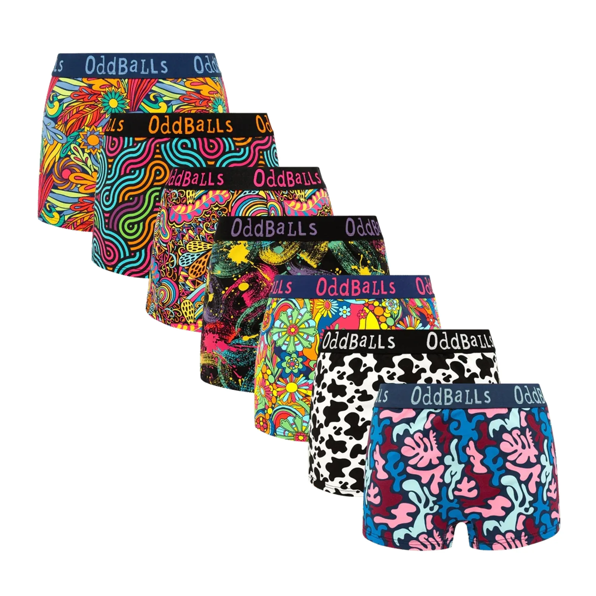 Brighter Days Bundle - Ladies Boxer Shorts 7 Pack