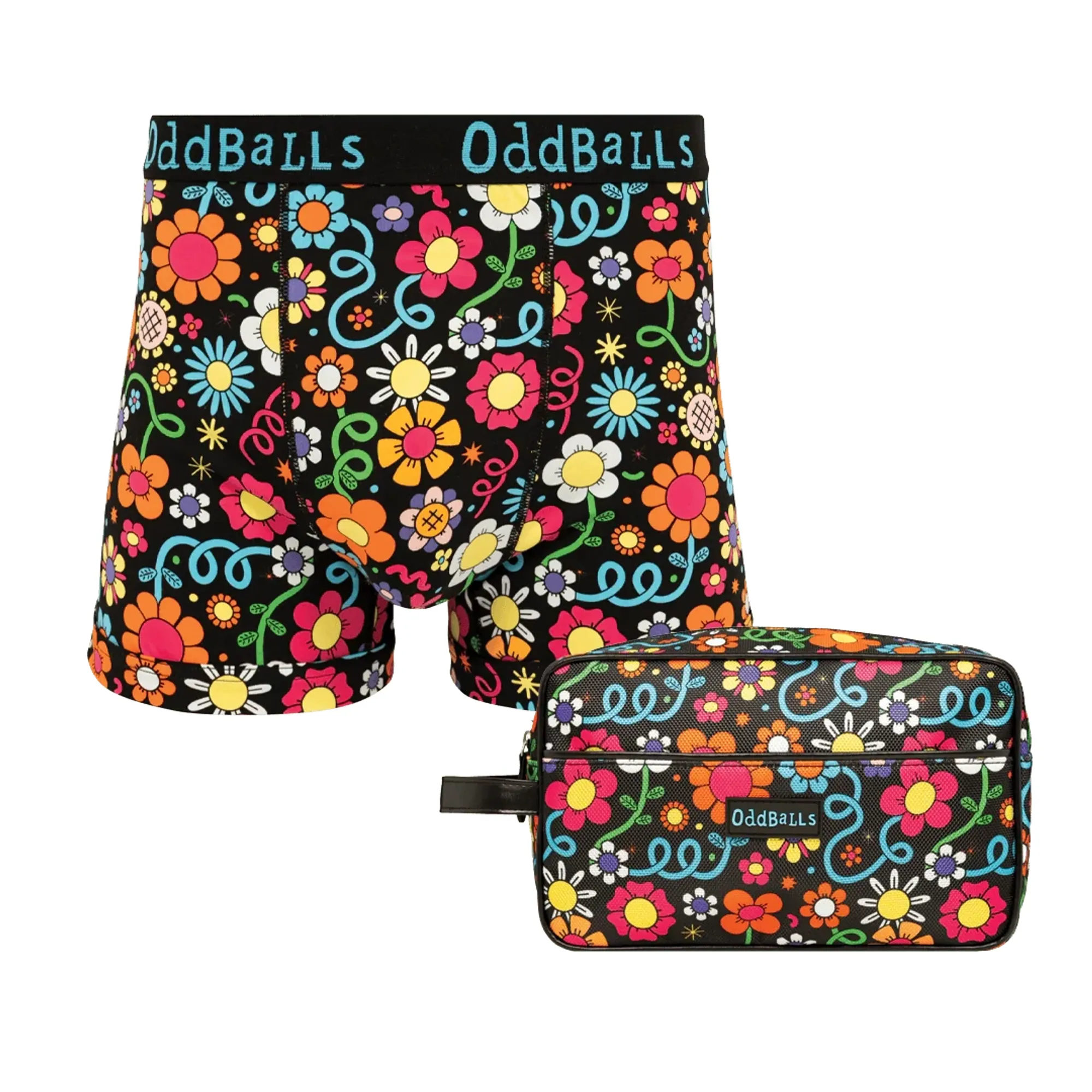 Petal Power Bundle - Mens Boxer Shorts & Matching Wash Bag