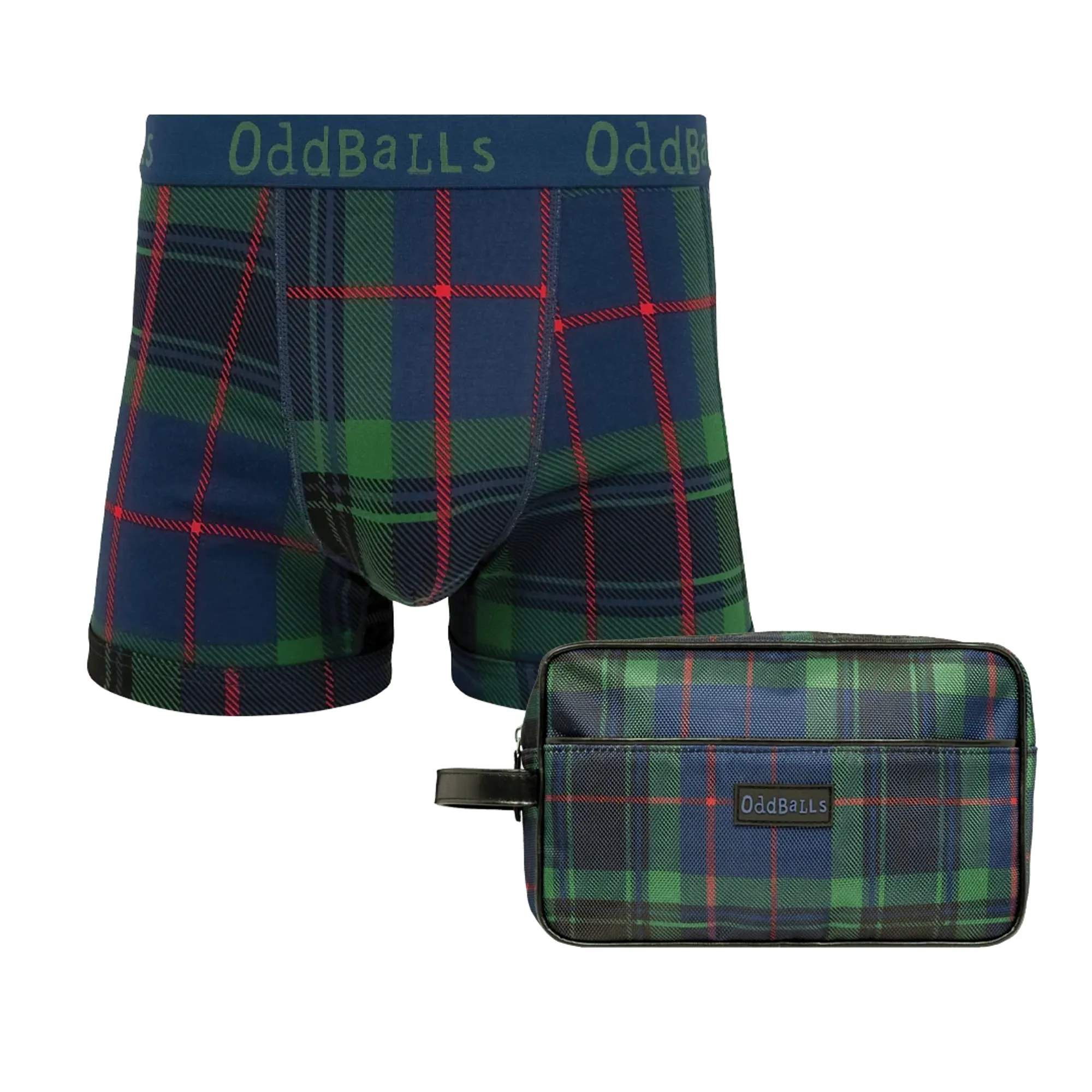 Highlands Bundle - Mens Boxer Shorts & Matching Wash Bag