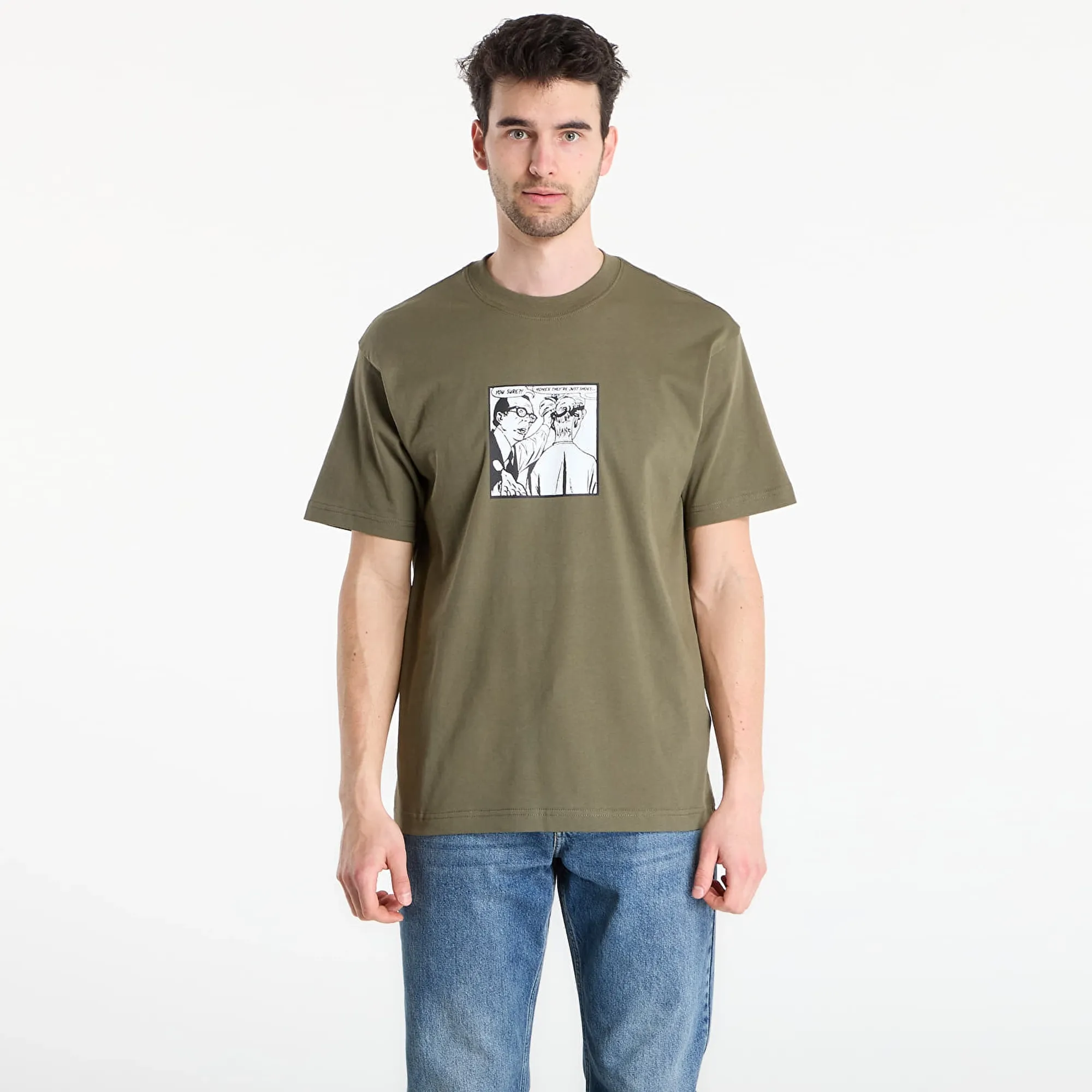 T-Shirt Vans They Are Just Shoes Loose T-Shirt Khaki L