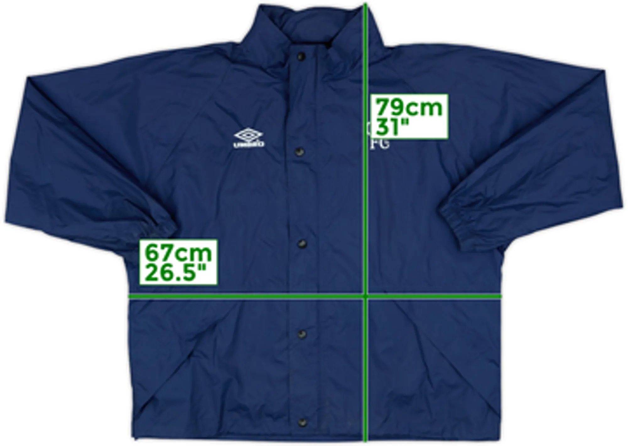 1999-00 Chelsea Umbro Hooded Rain Jacket - 8/10 - (L)