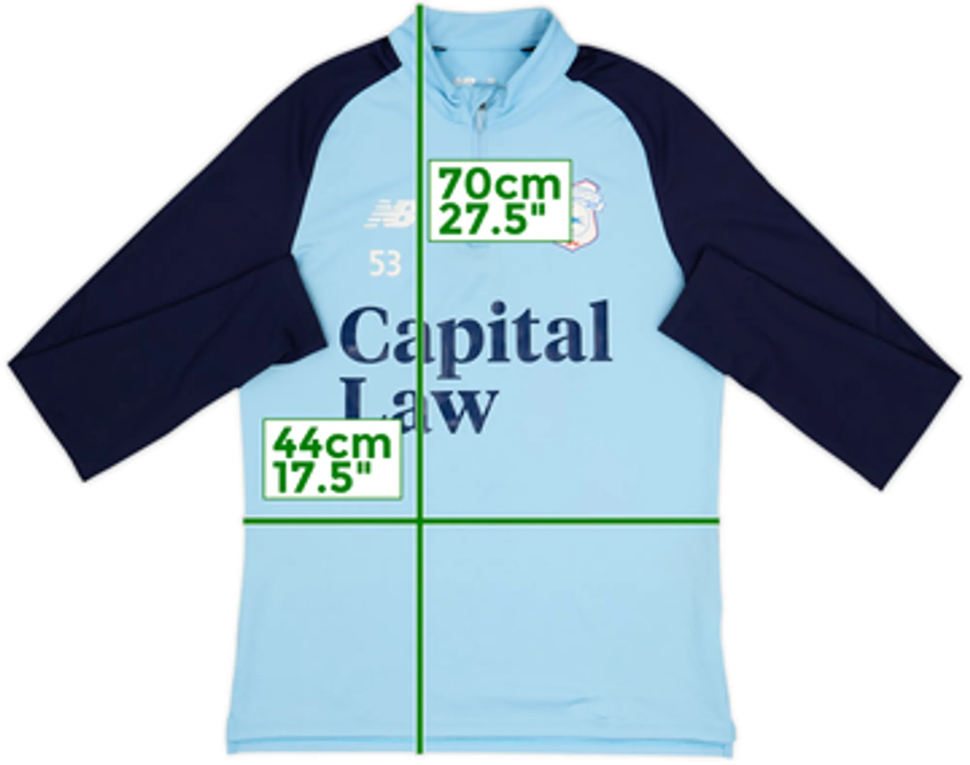 2022-23 Cardiff New Balance Player Issue Training Top #53 - 7/10 - (Women's M)